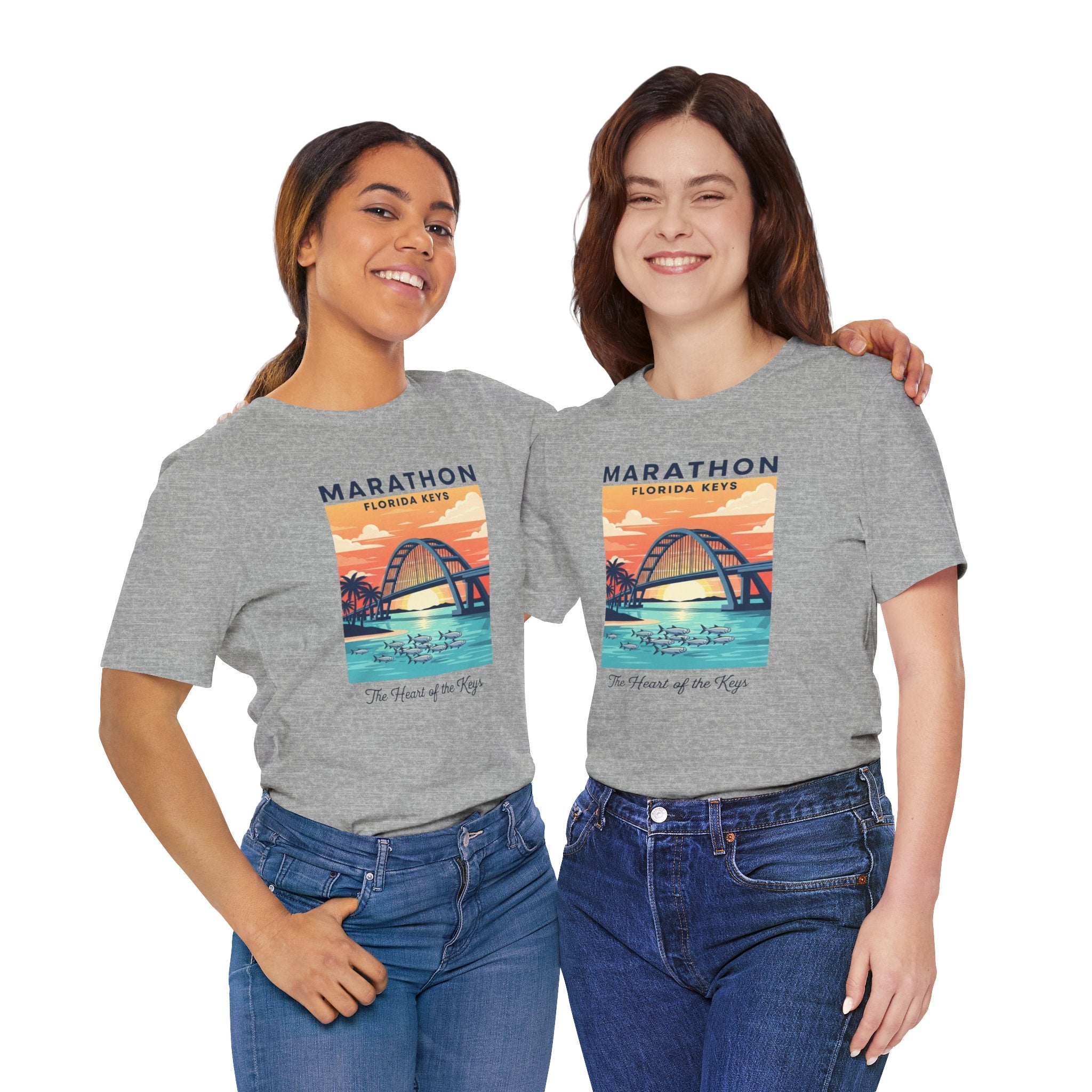 FLORIDA KEYS COLLECTION Florida Keys Marathon Tee, Vintage Beach Shirt, Summer Travel Tee, Vacation Gift, Unisex Graphic T-Shirt