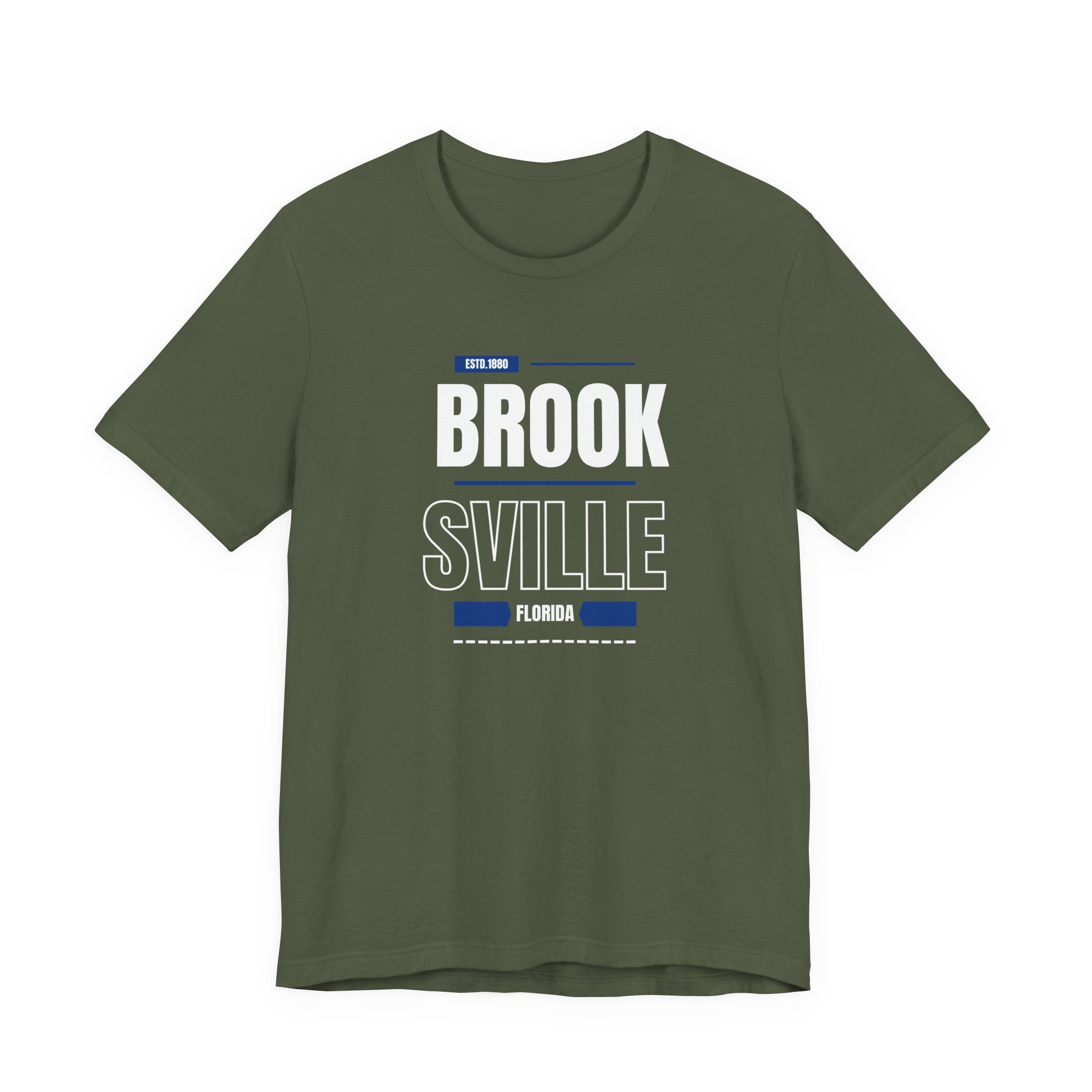 Brooksville Florida Unisex Jersey Tee - Retro Vibe T-Shirt for Casual Style