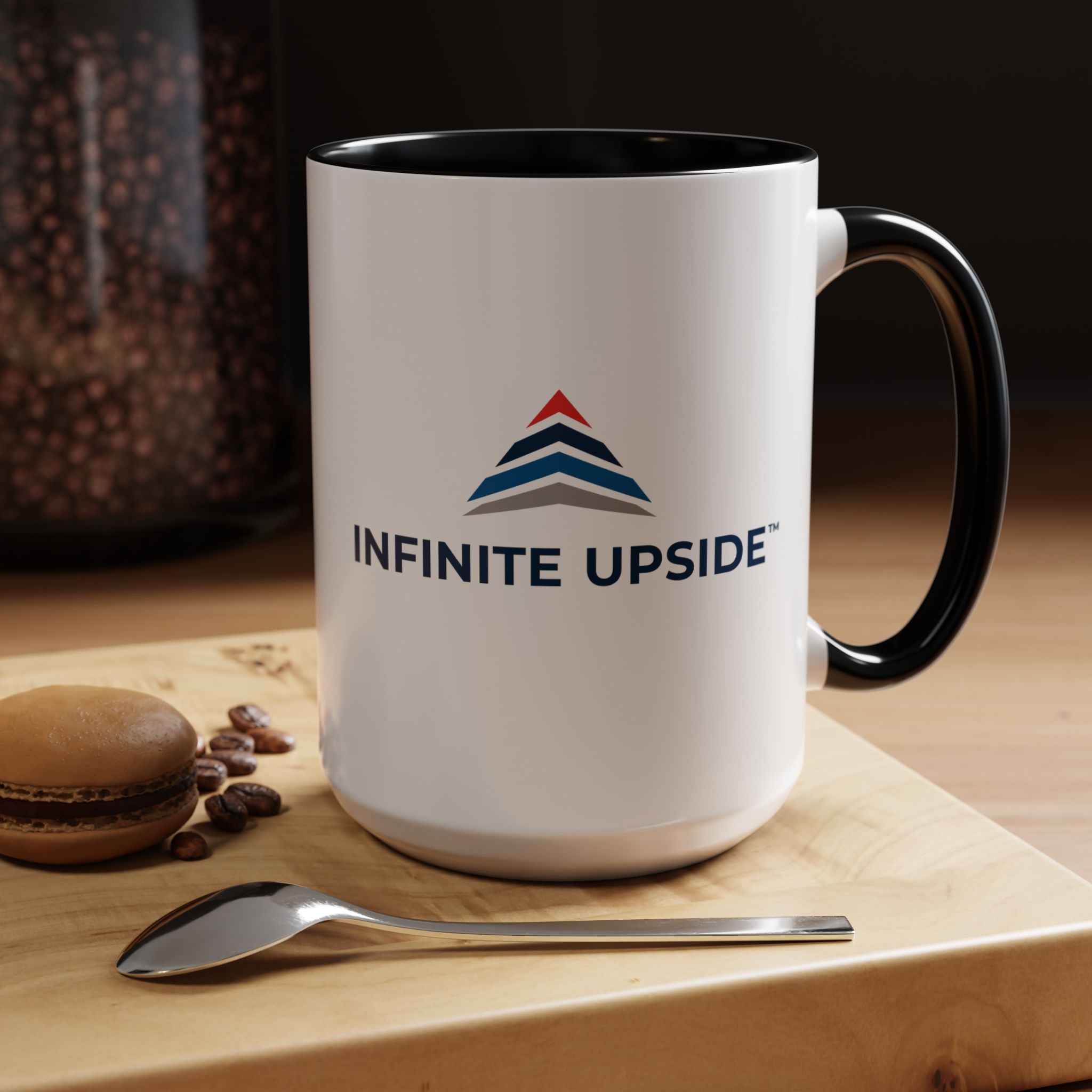 Infinity Upside™ Branded Accent Coffee Mug – Logo Coffee Cup (11/15oz)