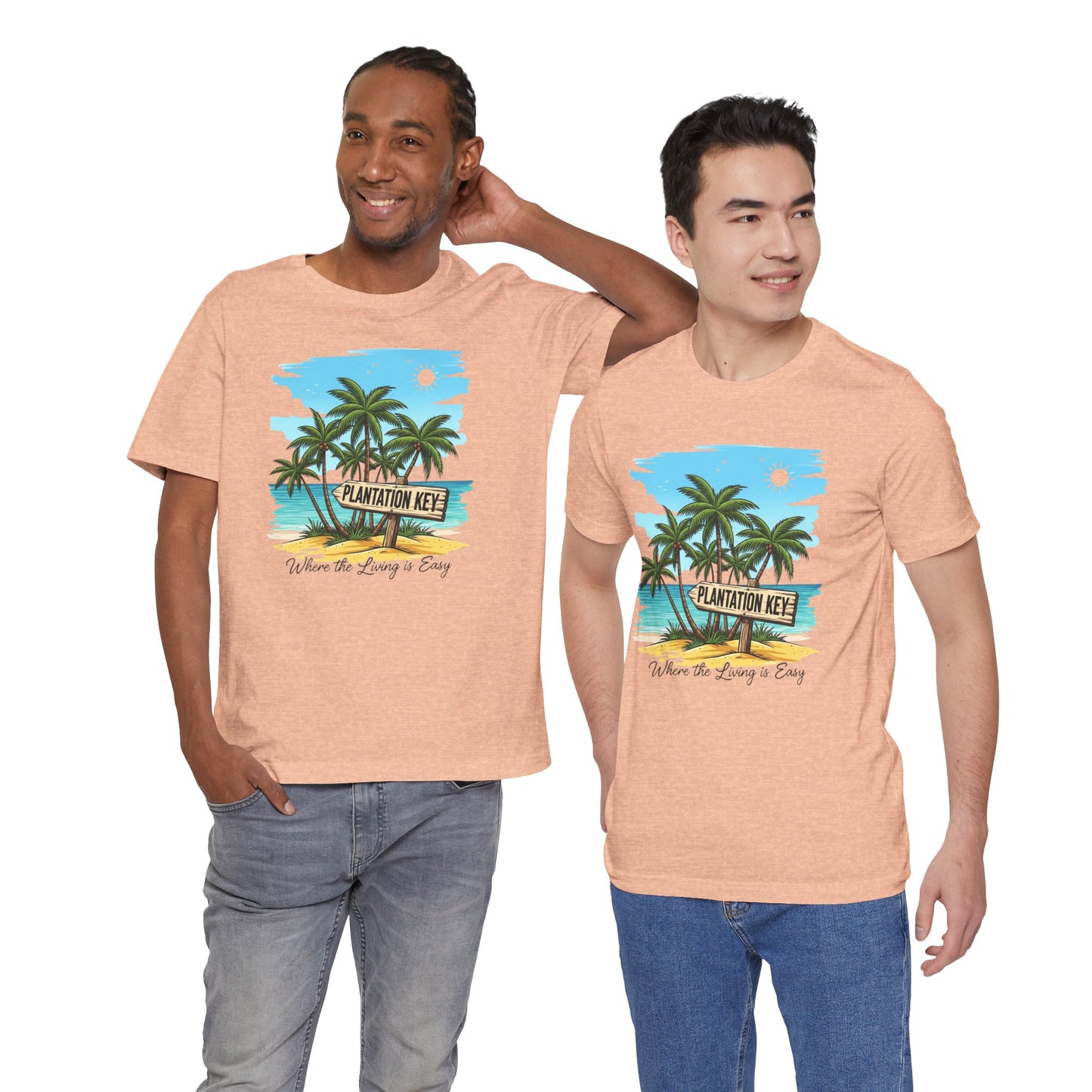 FLORIDA KEYS COLLECTION Plantation Key Tropical T-Shirt | Perfect for Beach Lovers, Vacation Vibes, Summer