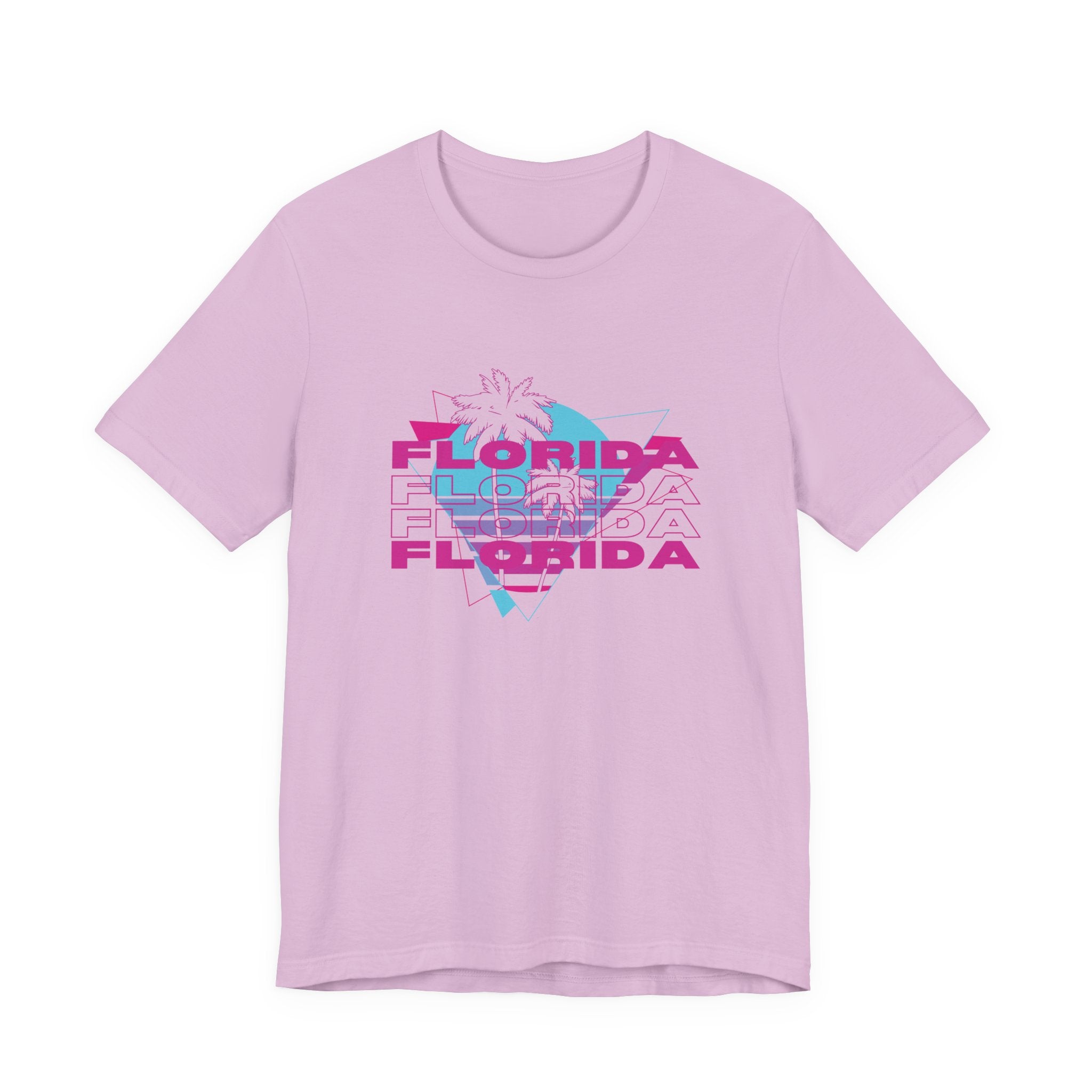 Florida Vibes Unisex Jersey Tee - Retro Design with Palm Tree