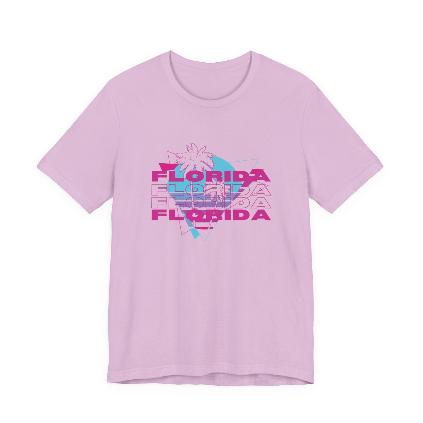 Florida Vibes Unisex Jersey Tee - Retro Design with Palm Tree