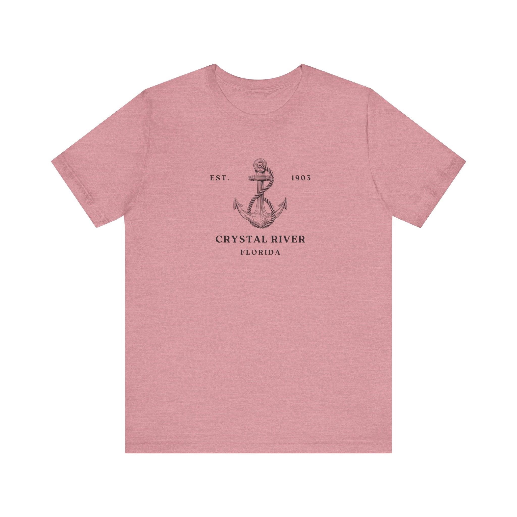 Vintage Anchor Graphic Tee, Coastal Style Shirt, Crystal River Florida T-Shirt