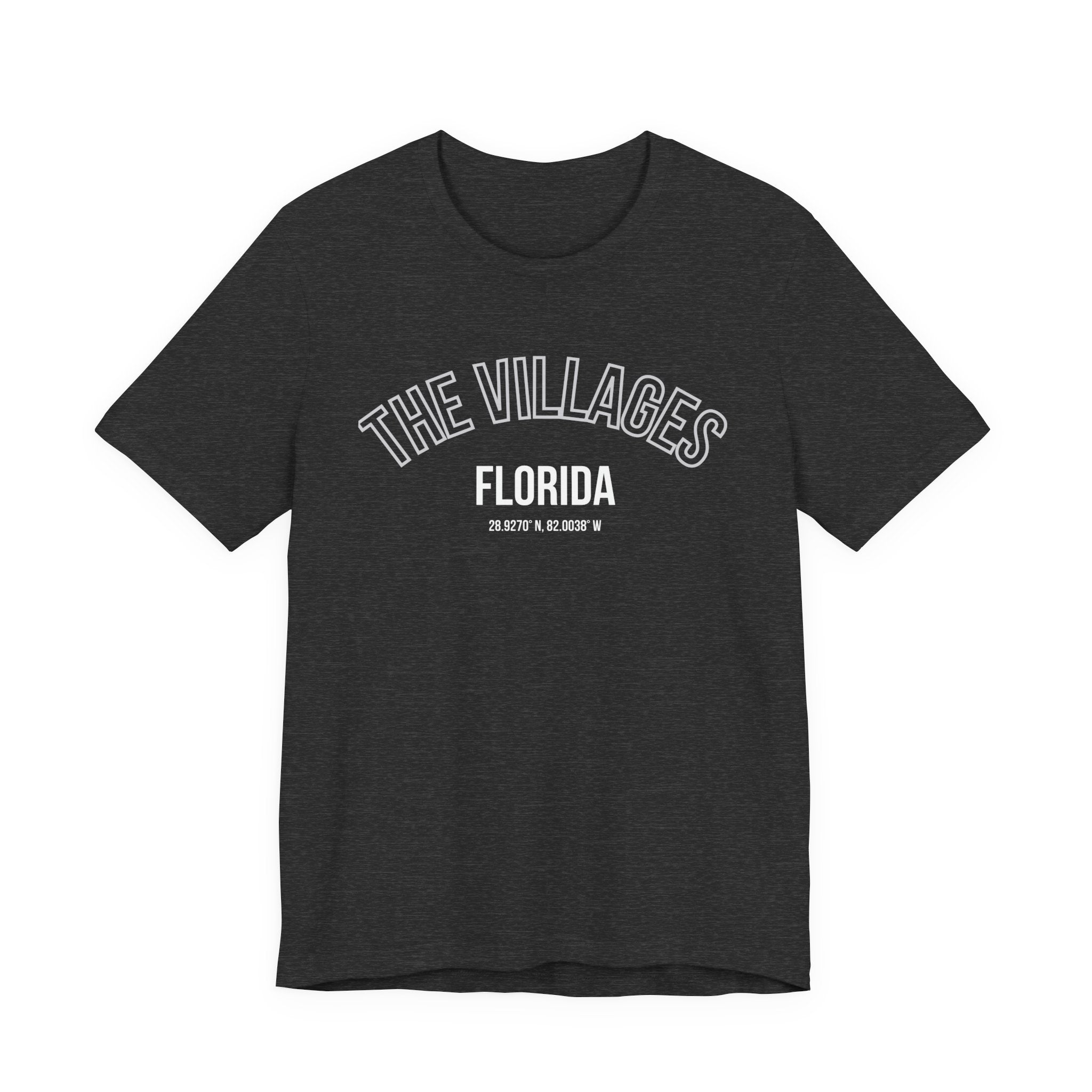 The Villages Florida Unisex Short Sleeve Tee - Trendy Orange T-Shirt