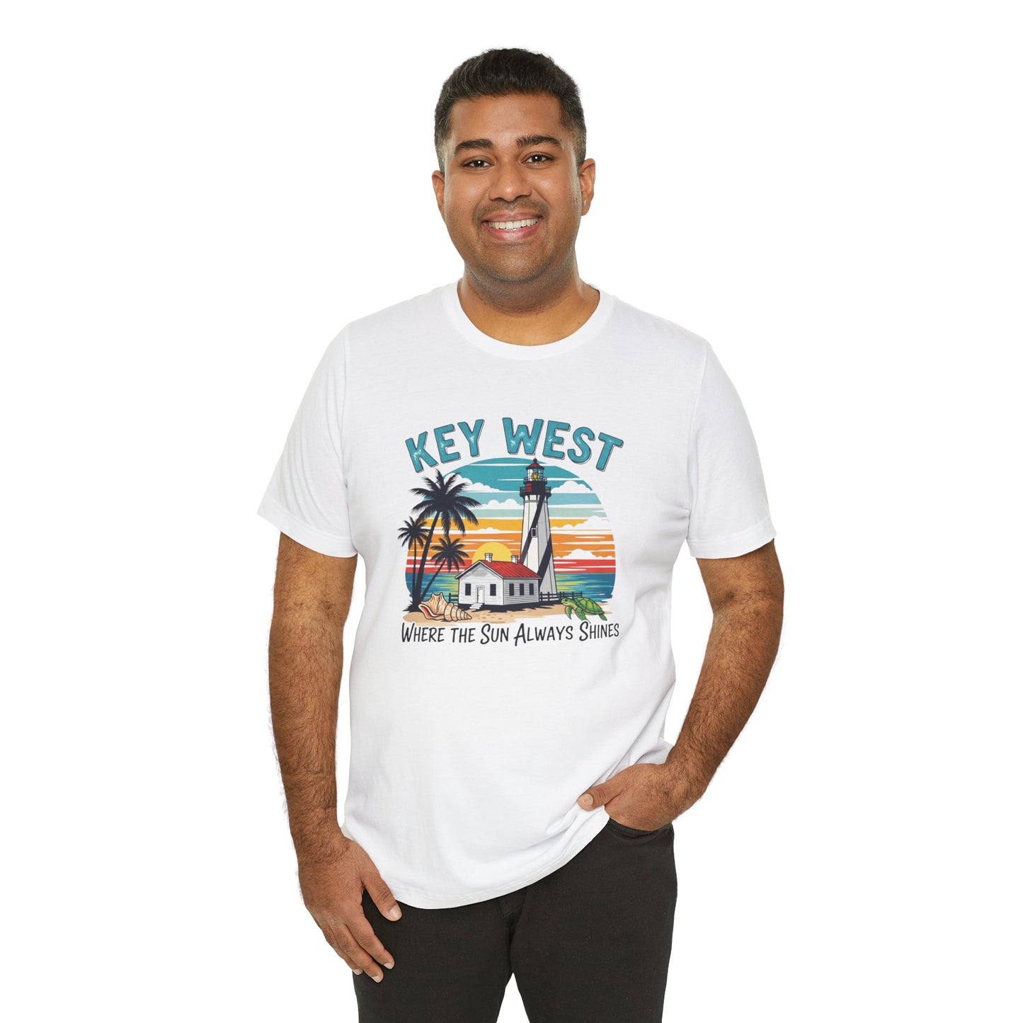 FLORIDA KEYS COLLECTION Key West Sunset Tee: Tropical Vibes Shirt for Beach Lovers