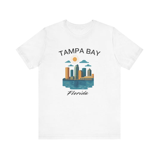 Tampa Bay Skyline Tee - Unisex Jersey Short Sleeve Tee, Florida Gift
