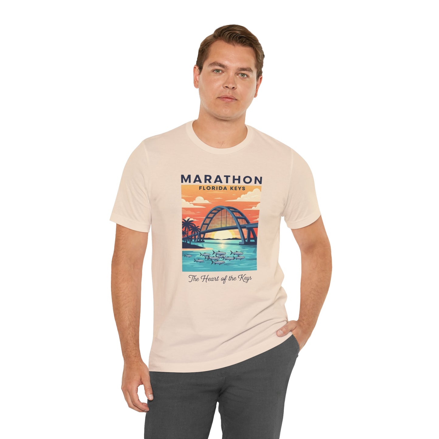 FLORIDA KEYS COLLECTION Florida Keys Marathon Tee, Vintage Beach Shirt, Summer Travel Tee, Vacation Gift, Unisex Graphic T-Shirt