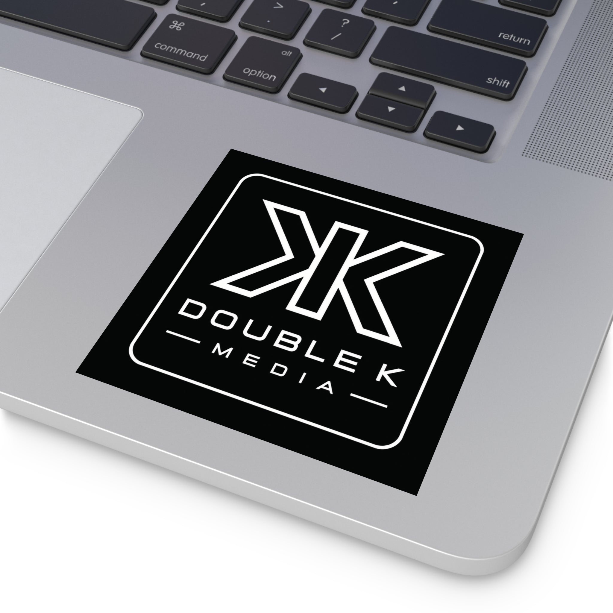 Double K Media Logo Square Sticker