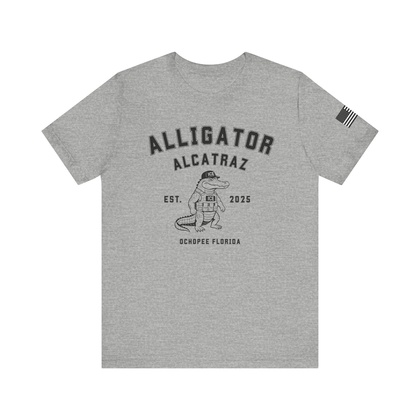 Alligator Alcatraz Tee, Funny Graphic T-Shirt, Florida Souvenir