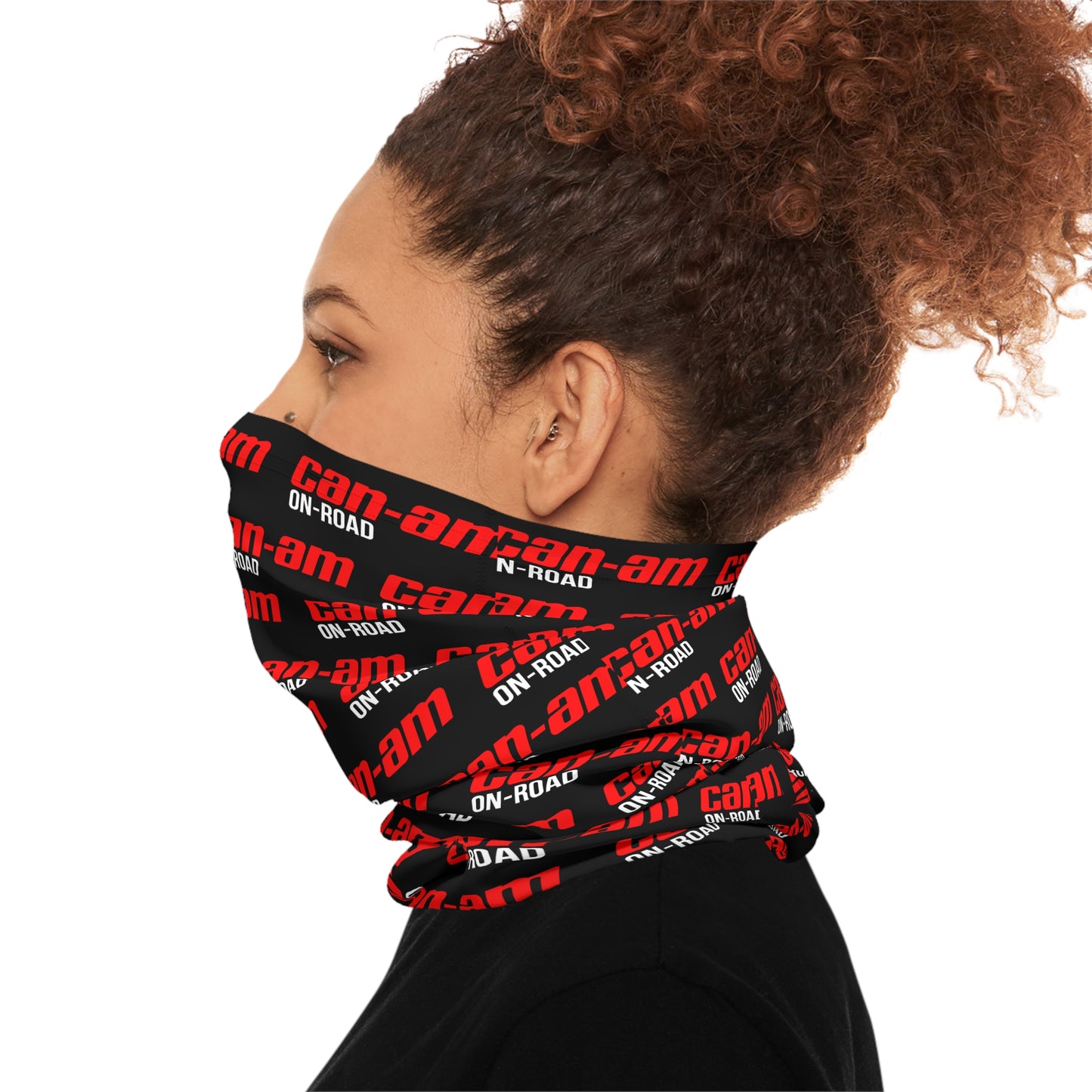 CAN-AM CORE Logo Neck Gaiter — CAN-AM On-Road Red Pattern Face Shield