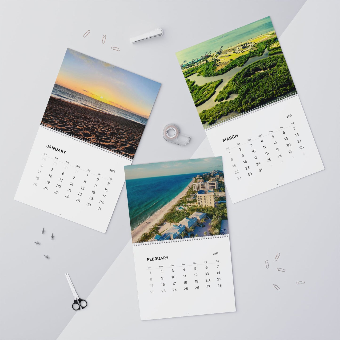 2026 Wall Calendar – Florida Coast