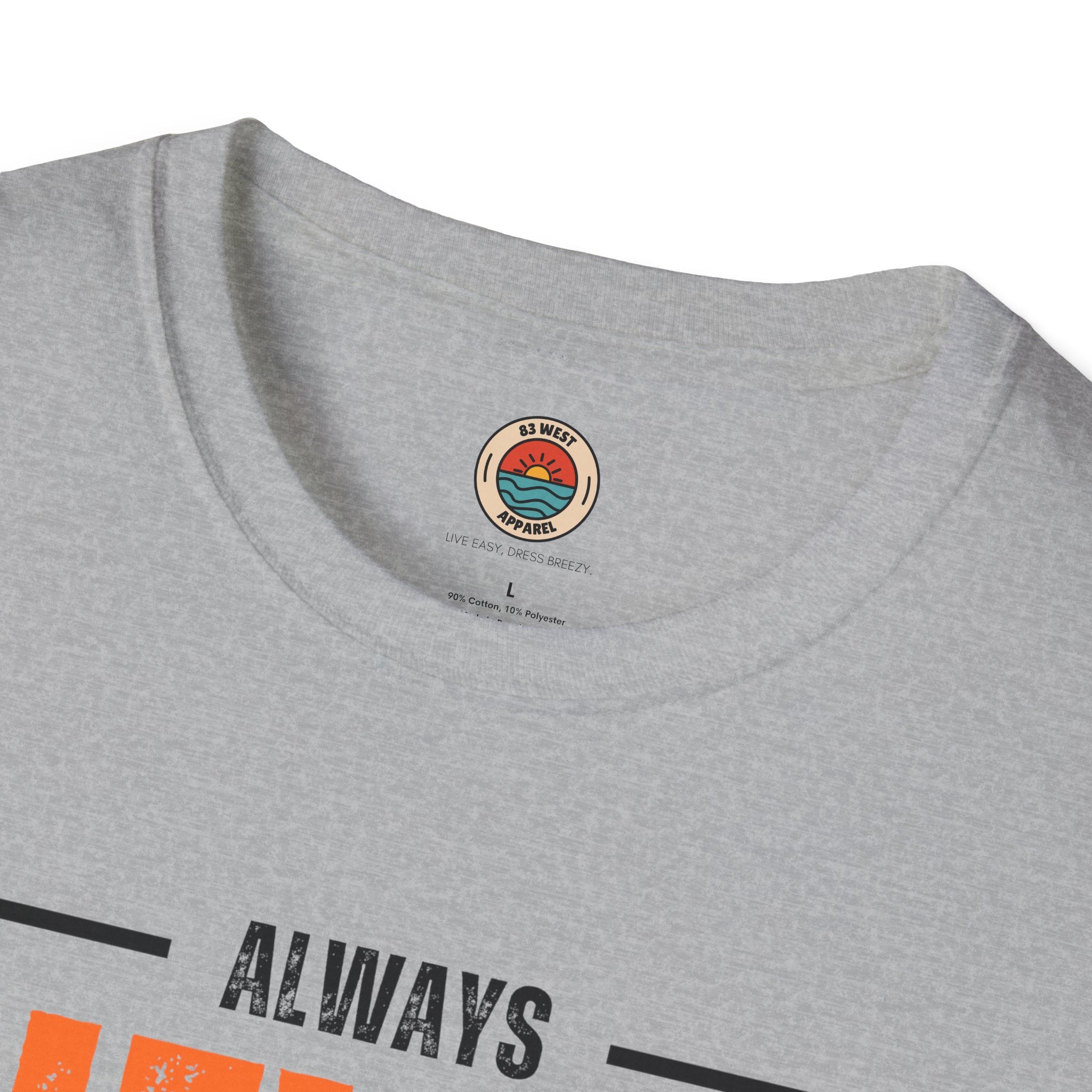 Unisex Never Give Up T-Shirt - Stay Strong Inspirational Tee