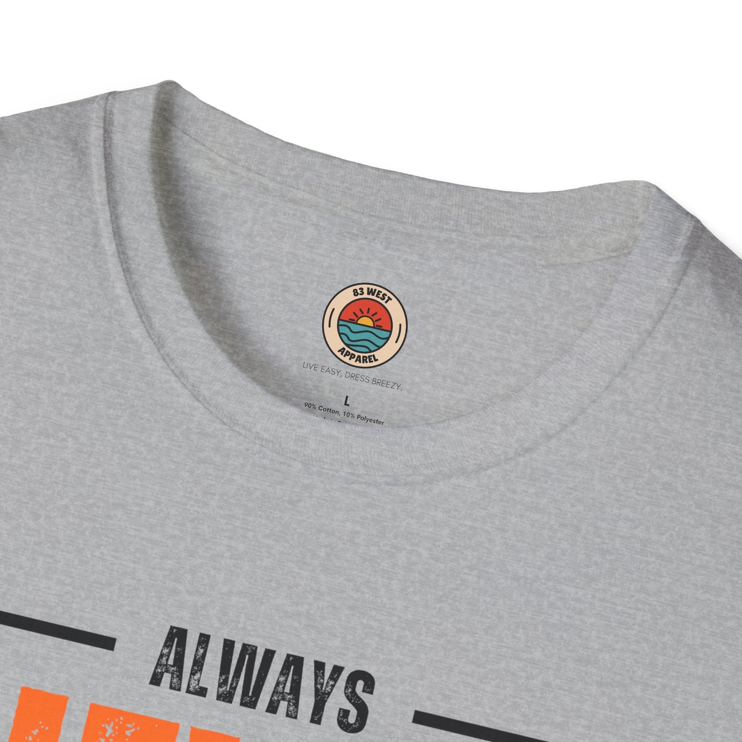 Unisex Never Give Up T-Shirt - Stay Strong Inspirational Tee