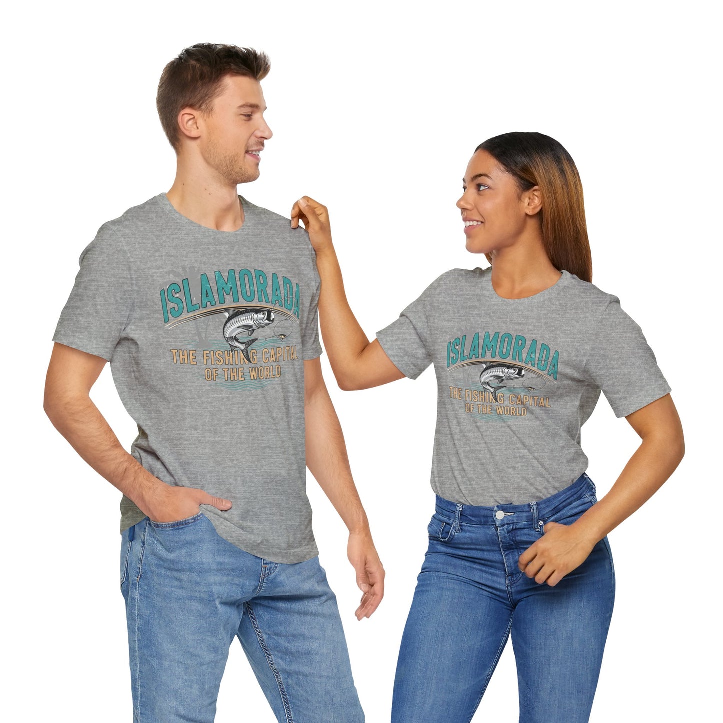 FLORIDA KEYS COLLECTION Islamorada Fishing Capital Tee, Unisex Fishing Shirt, Casual Beach Wear, Summer Vacation Top, Gift for Anglers