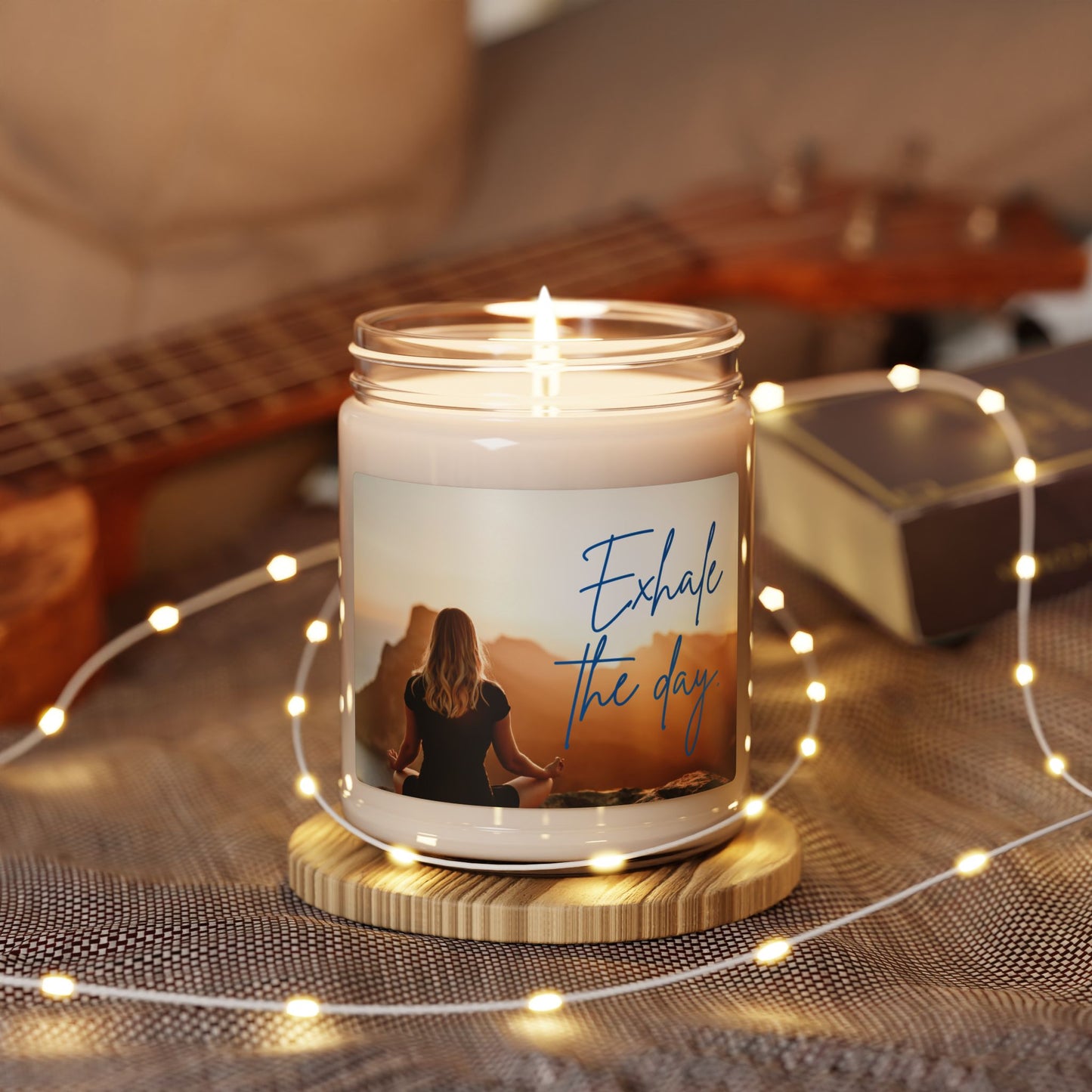 Scented Soy Candle - Exhale the Day | Relaxing Home Decor, Natural Wax Candle, Gift for Her, Spa Candle, Mindfulness Essential