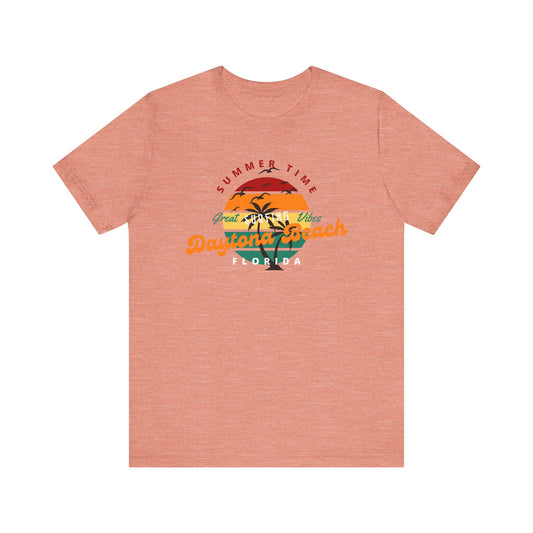 Summer Vibes Daytona Beach Tee - Unisex Jersey Short Sleeve