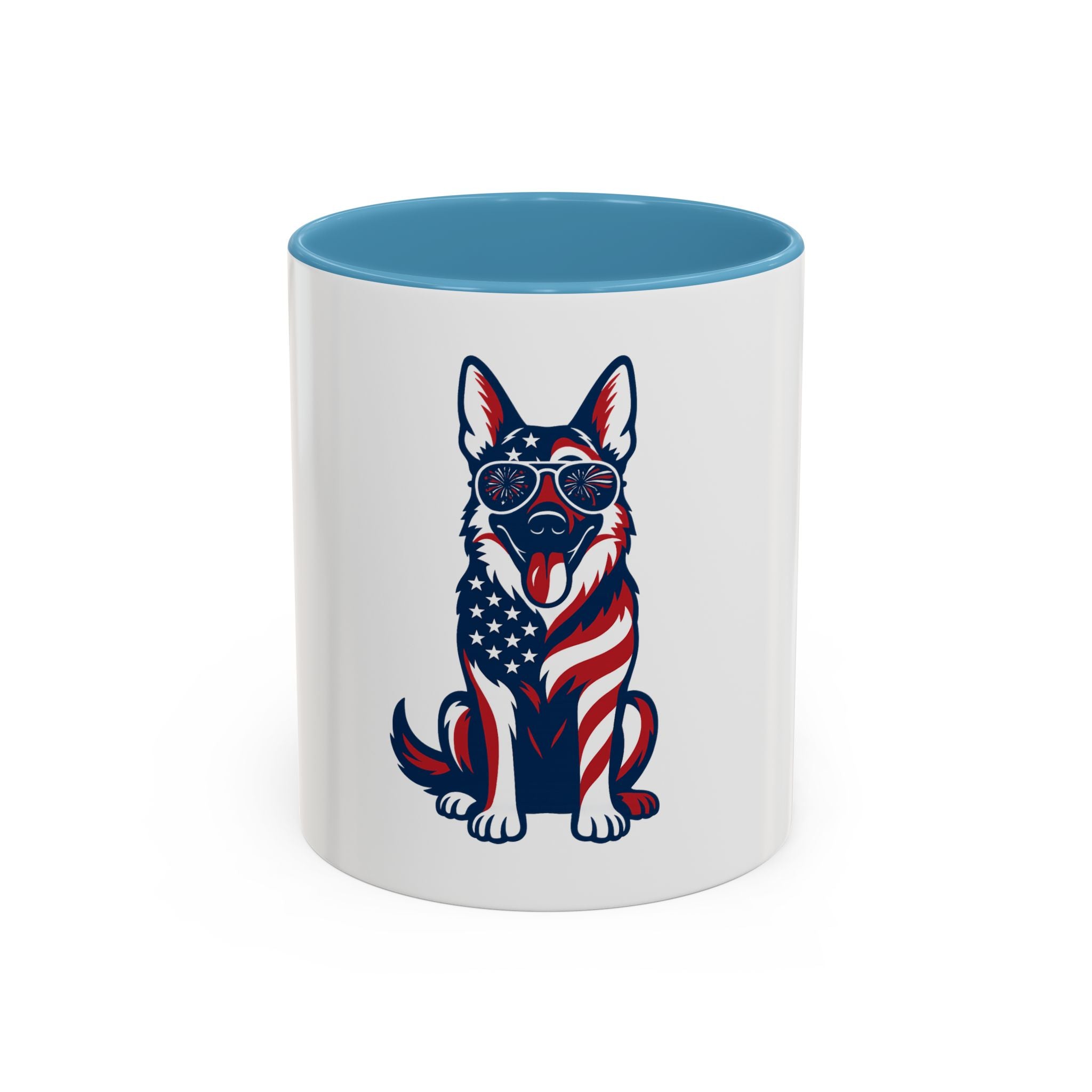Patriotic German Shepherd Dog Coffee Mug | 11oz & 15oz | Perfect for Dog Lovers