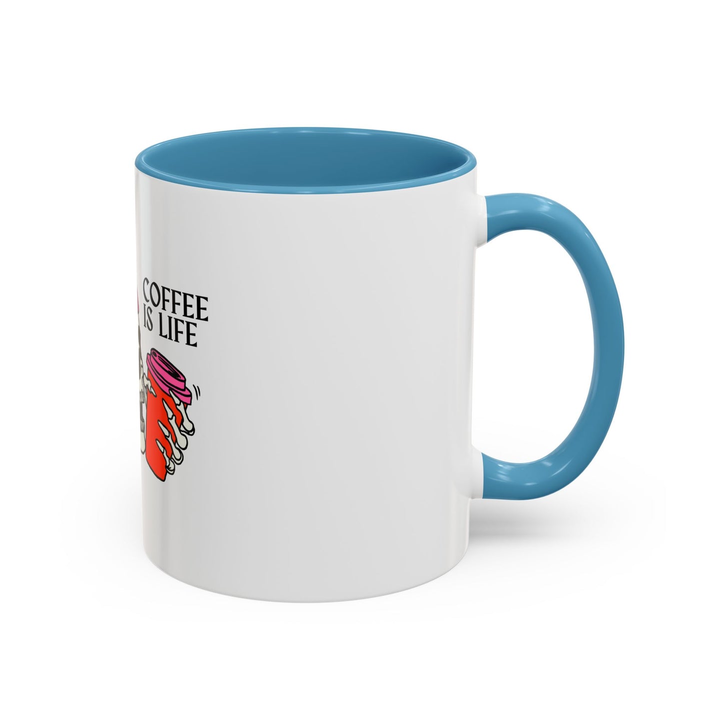 Skull Coffee Mug – "Coffee is Life" – Fun Gothic Design for Coffee Lovers