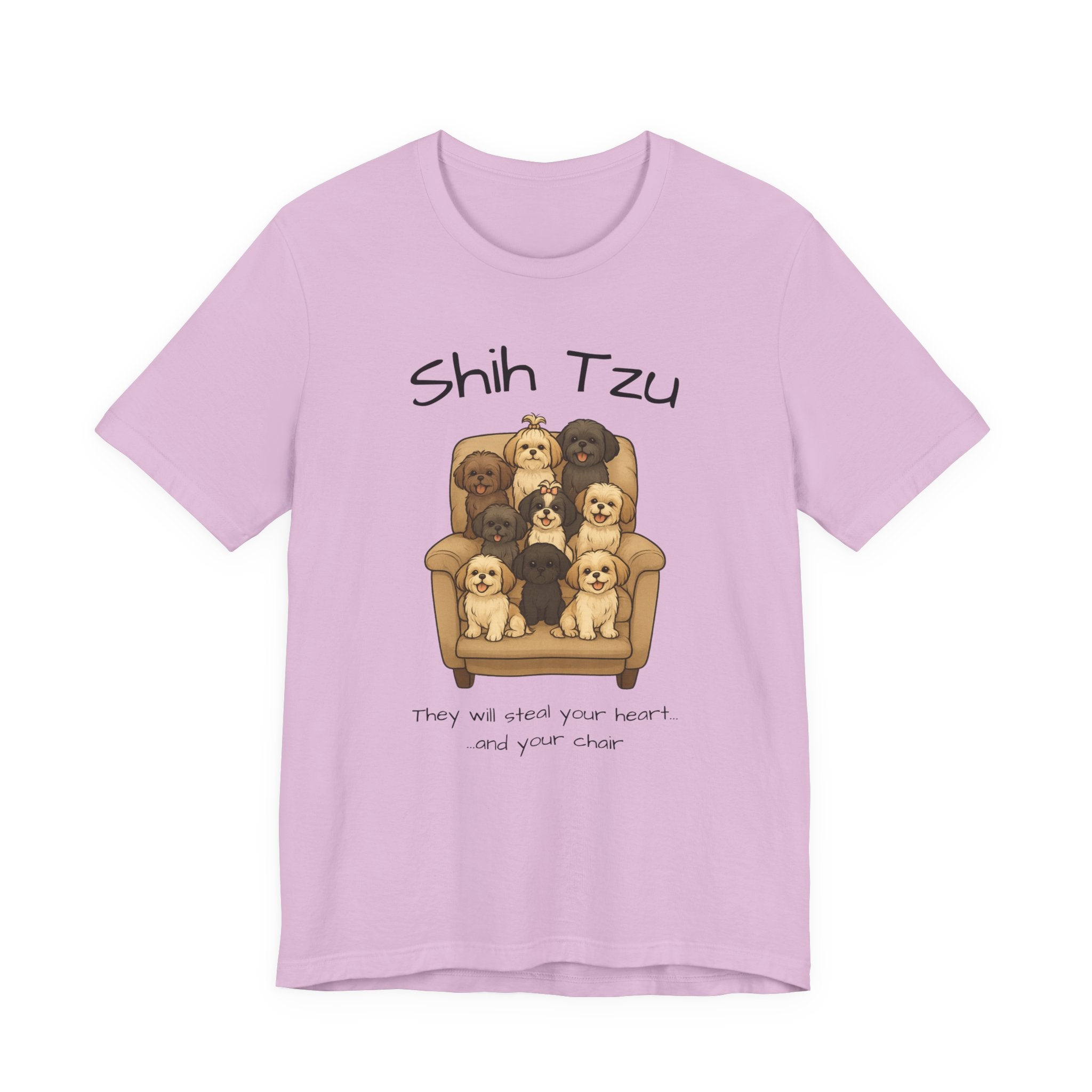 Cute Shih Tzu Dog Tee, Pet Lover Shirt, Dog Mom Gift, Animal Lover Tee