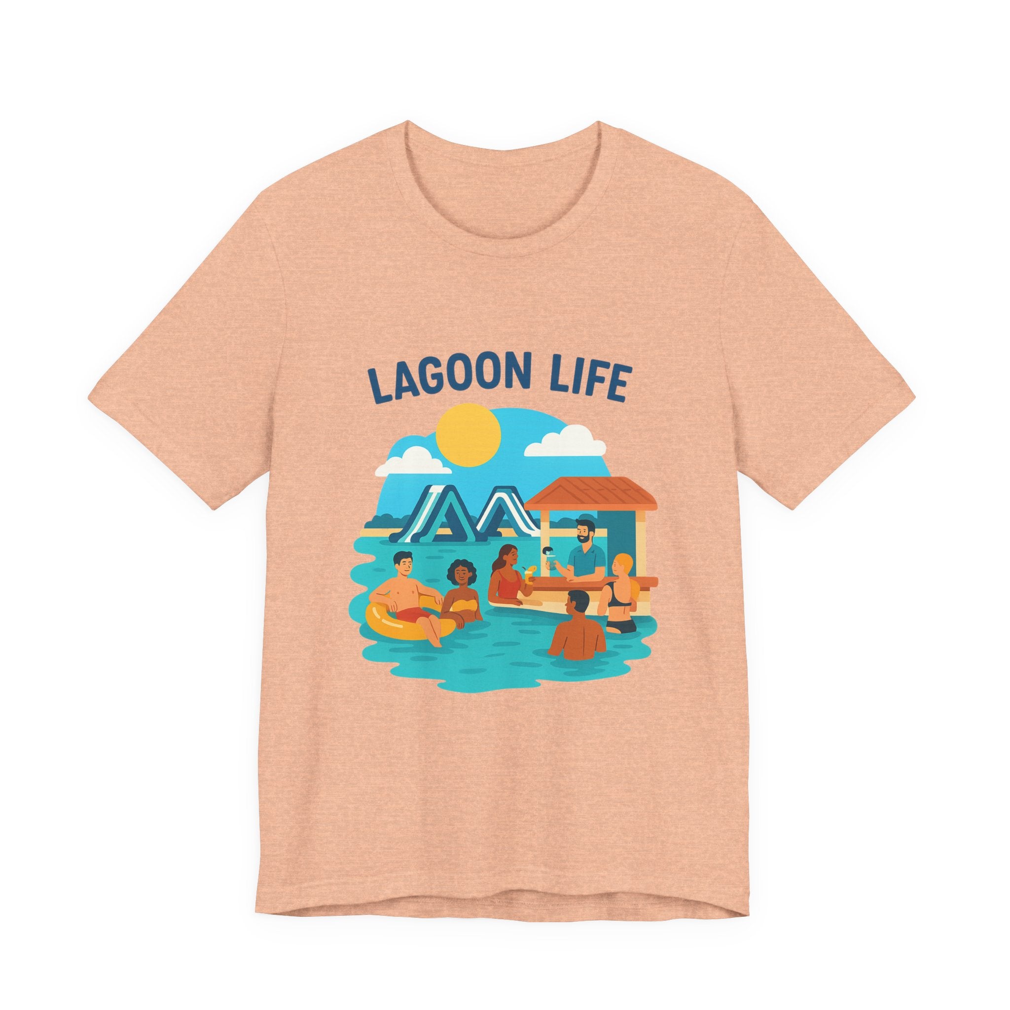 Lagoon Life Tee, Relaxed Vibe Shirt for Summer, Vacation Wardrobe Essential