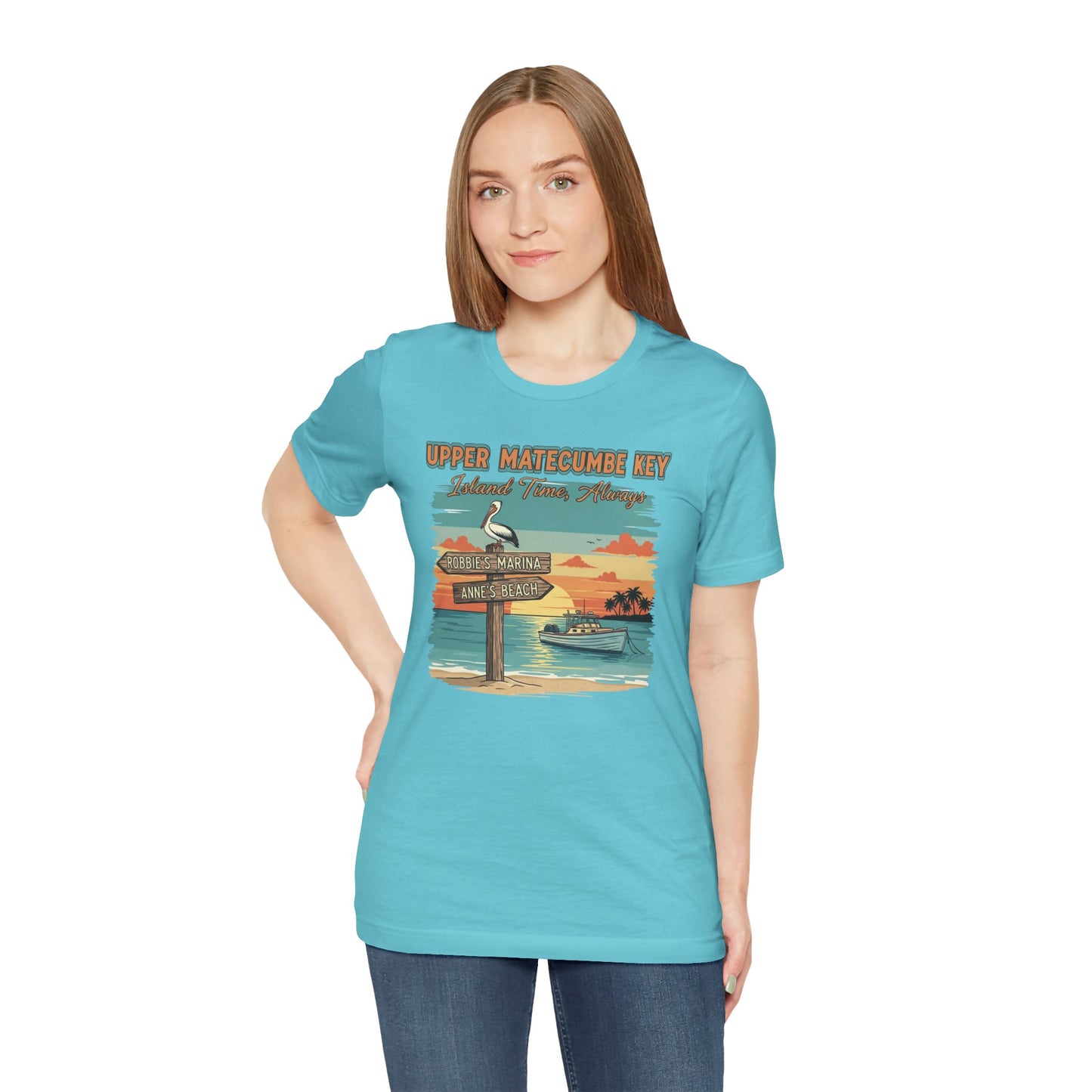 FLORIDA KEYS COLLECTION Upper Matecumbe Key Graphic Tee | Perfect for Summer Outings, Vacations