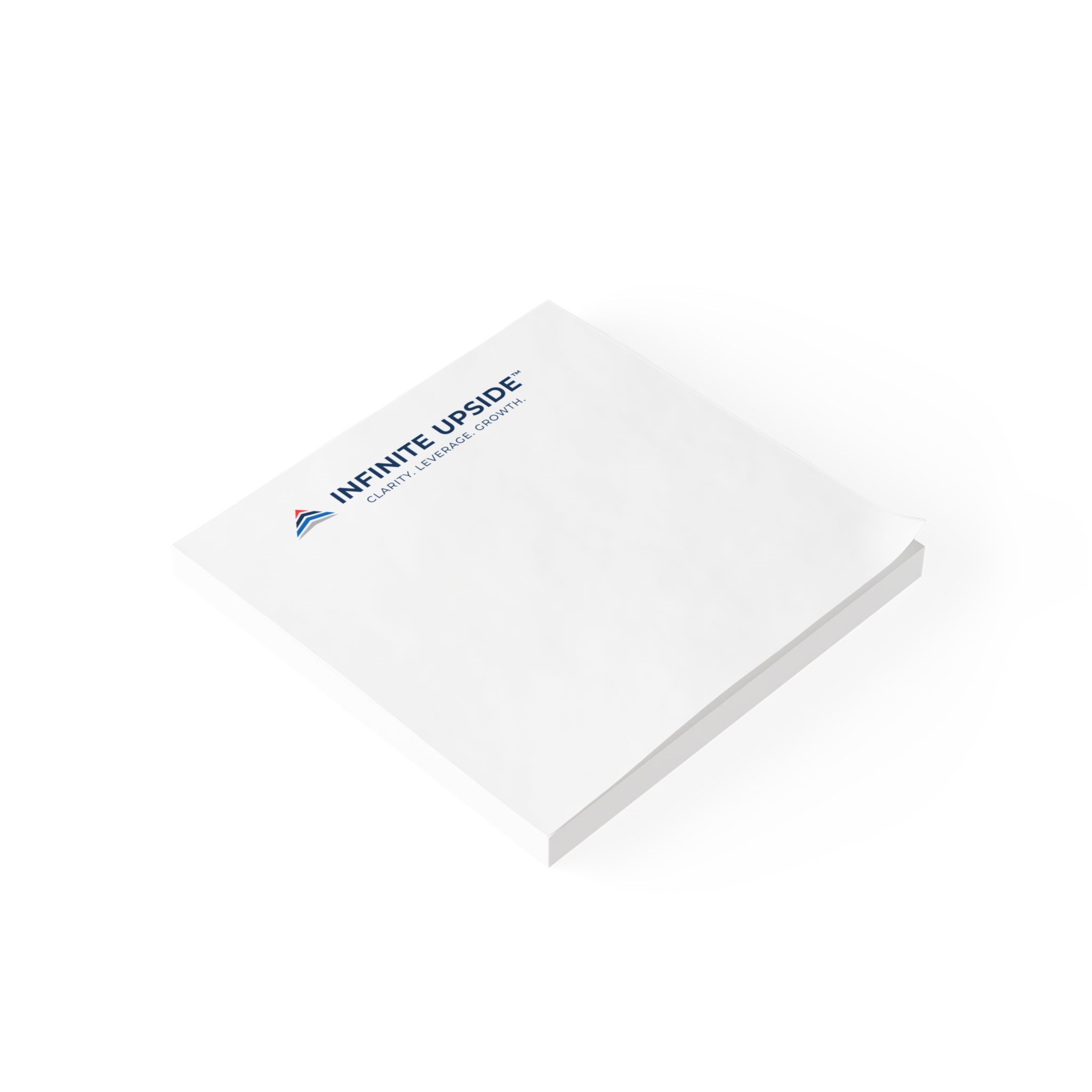 INFINITE UPSIDE™ Branded Post-It Note Pads — Corporate Logo Sticky Notes