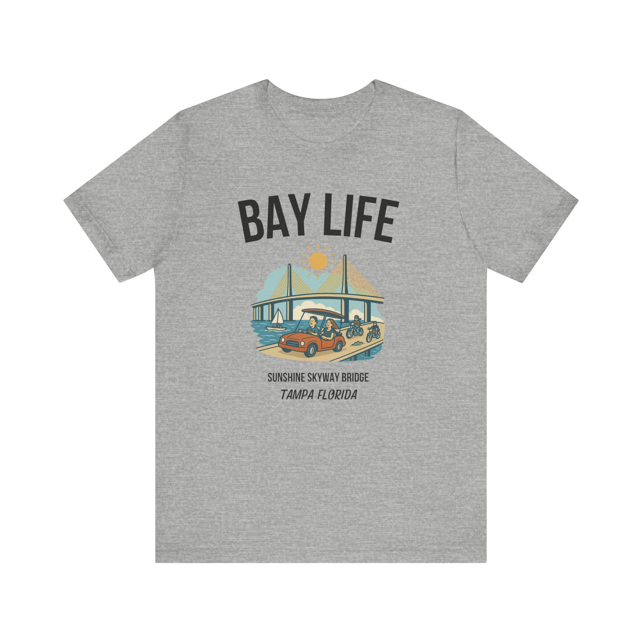 Bay Life Short Sleeve Tee, Ocean Vibes T-Shirt, Summer Shirt, Beach Lover's Top