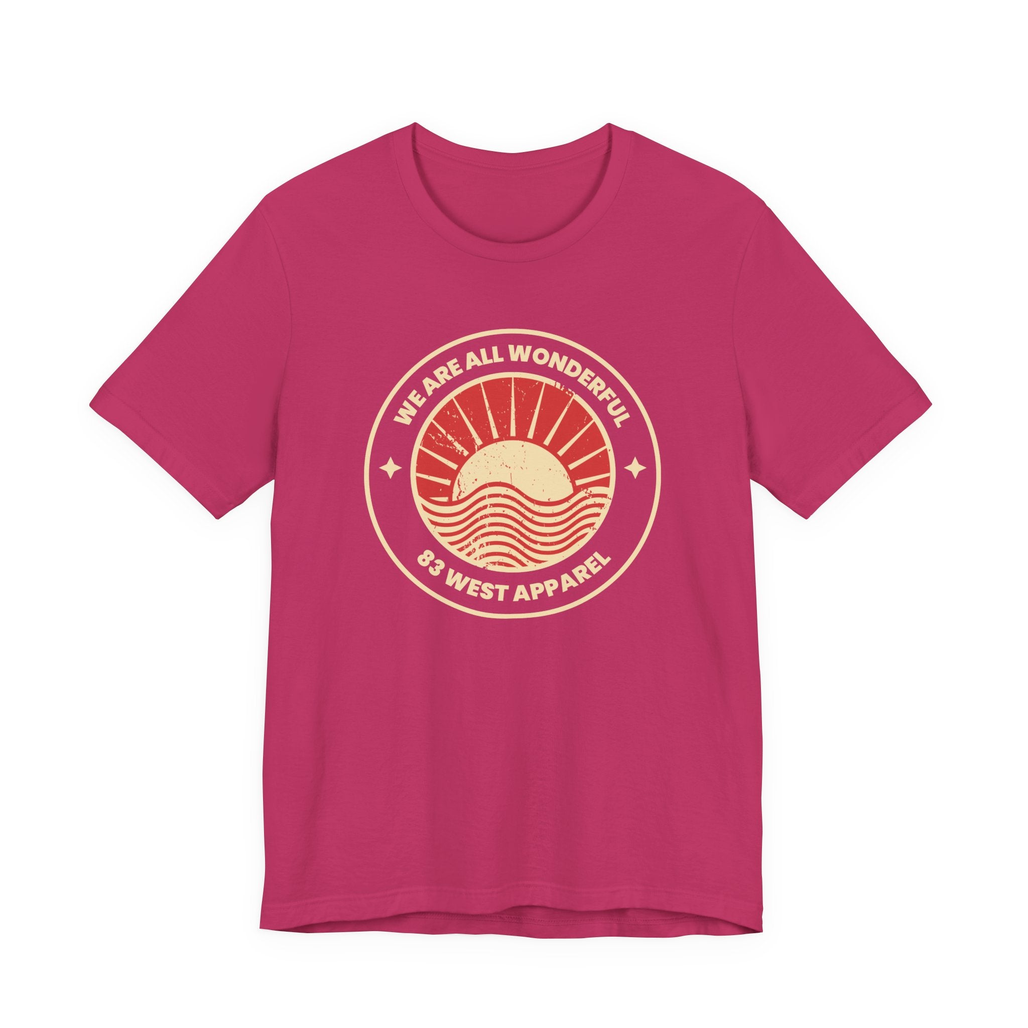 Inspirational Unisex Jersey Short Sleeve Tee - 'We Are All Wonderful'