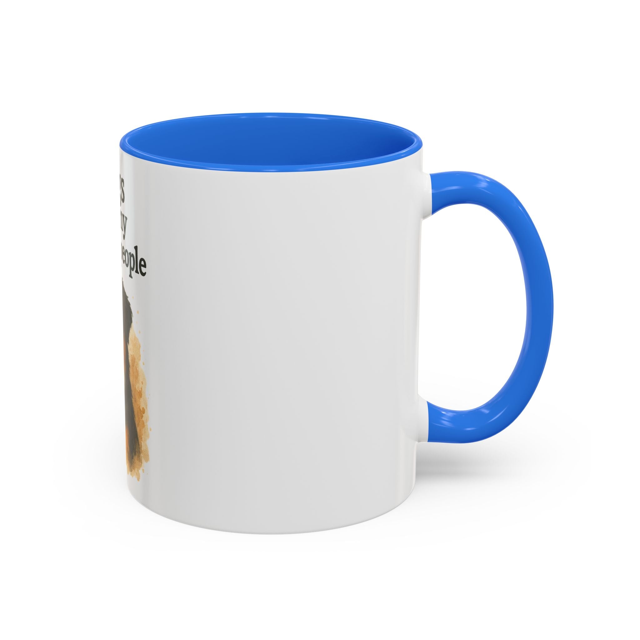 Dog Lovers Colorful Mug - "Dogs are my favorite people" - 11oz