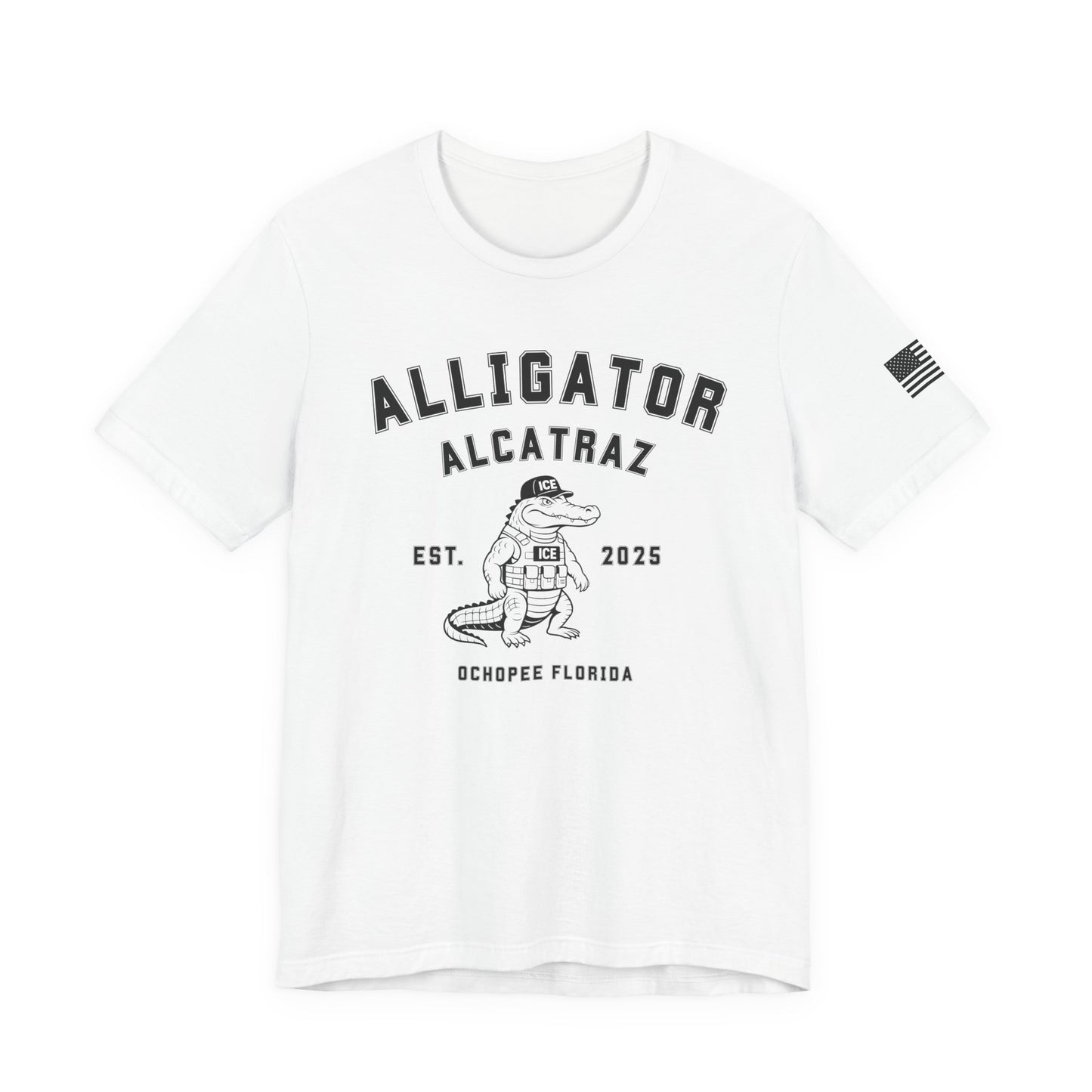 Alligator Alcatraz Tee, Funny Graphic T-Shirt, Florida Souvenir