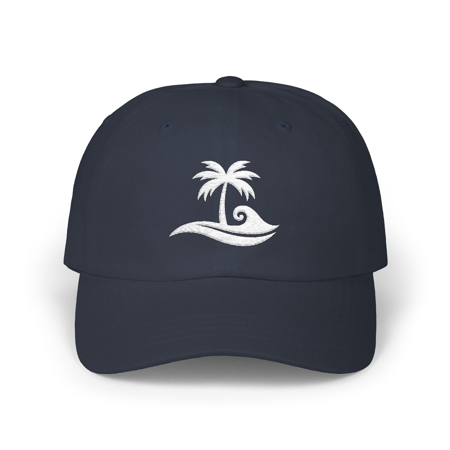 Salty Breeze Society Classic Logo Cap in Navy Blue