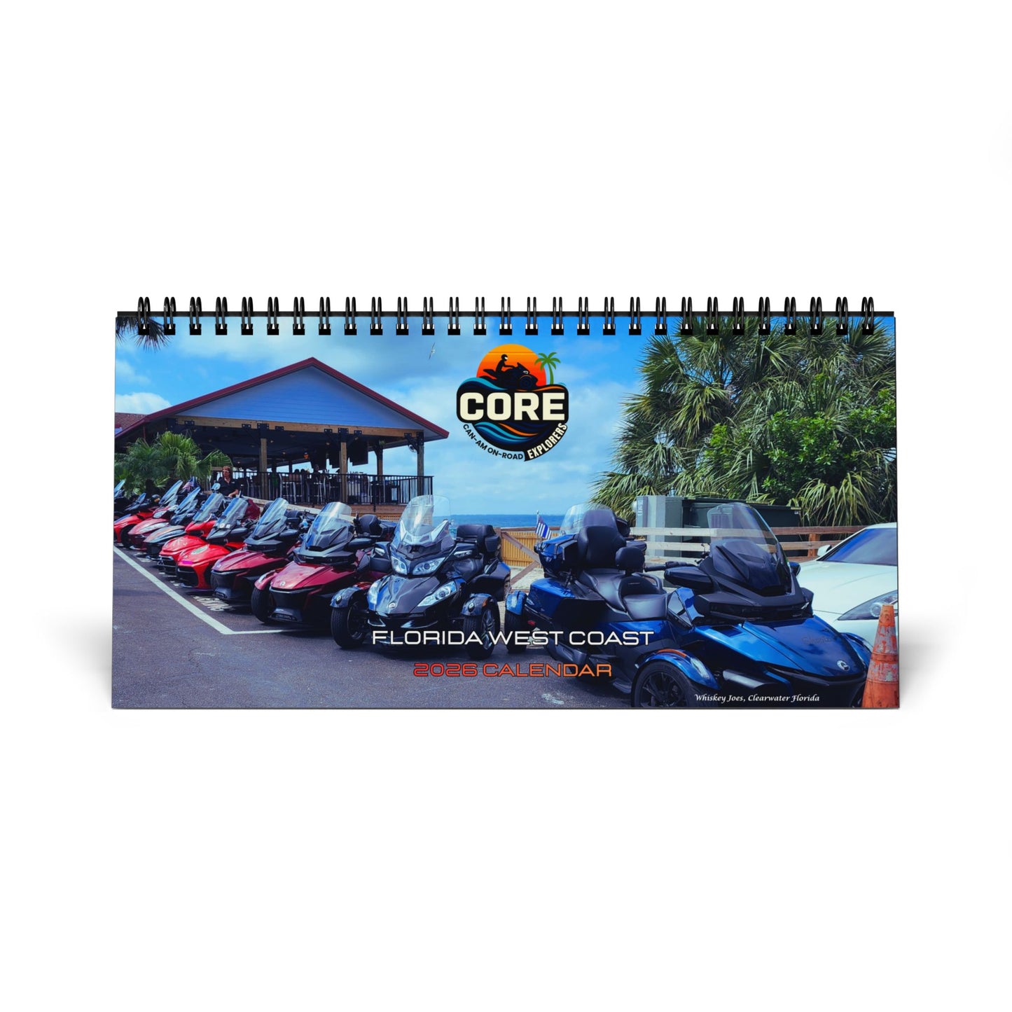 2026 CORE Florida West Coast Desktop Calendar — Ryde Memories & Adventures