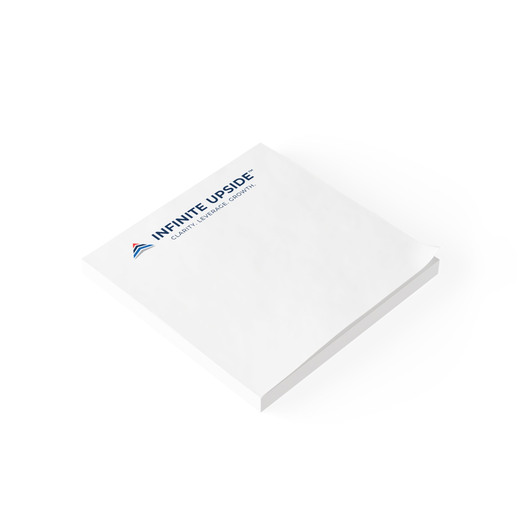 INFINITE UPSIDE™ Branded Post-It Note Pads — Corporate Logo Sticky Notes