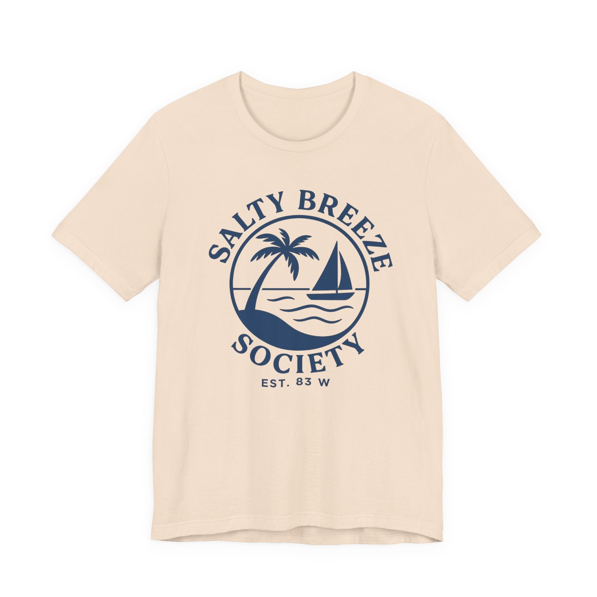 Salty Breeze Society Unisex Tee - Relaxed Coastal Vibe T-Shirt for Beach Lovers
