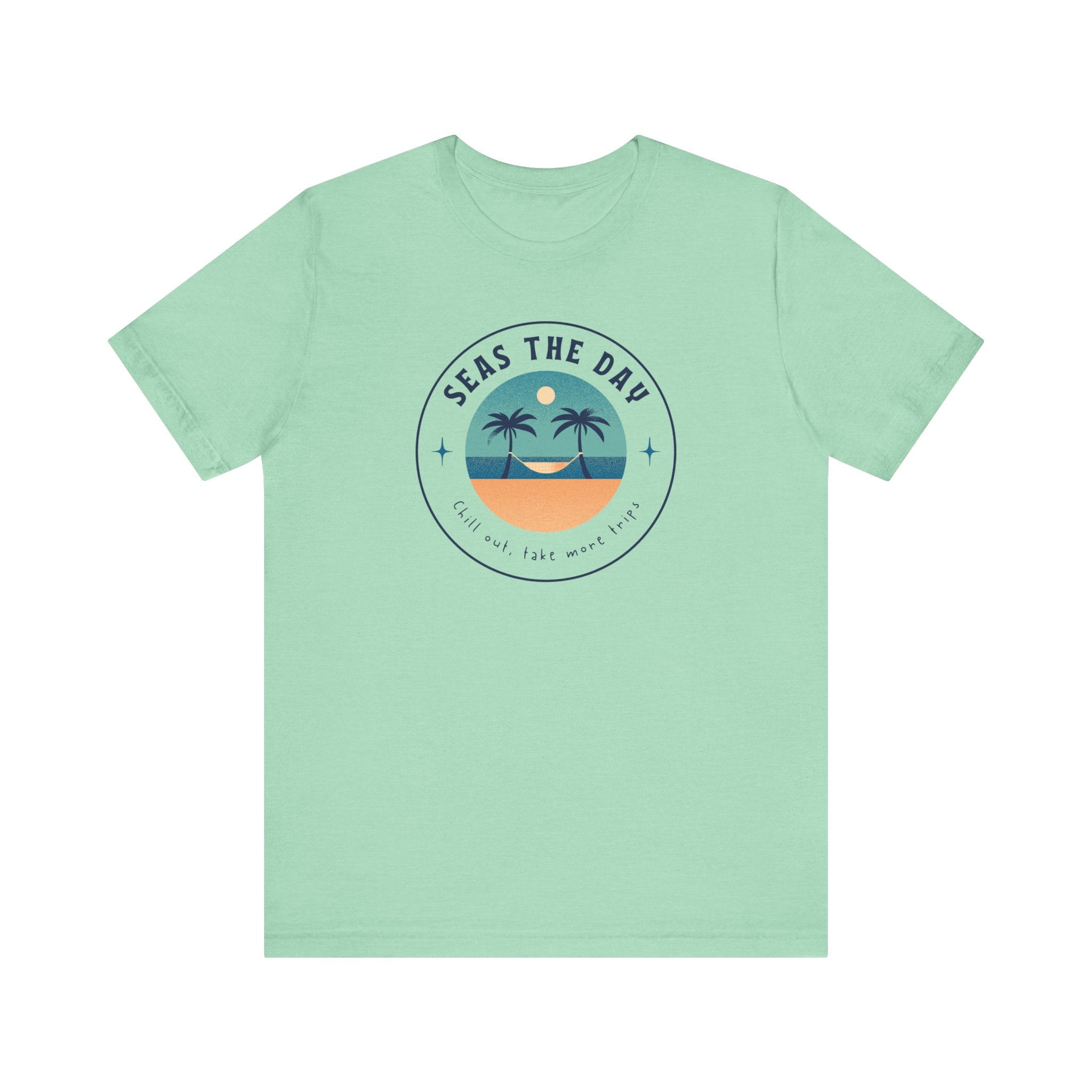 Seas the Day Tee - Unisex Jersey Short Sleeve Shirt for Beach Lovers