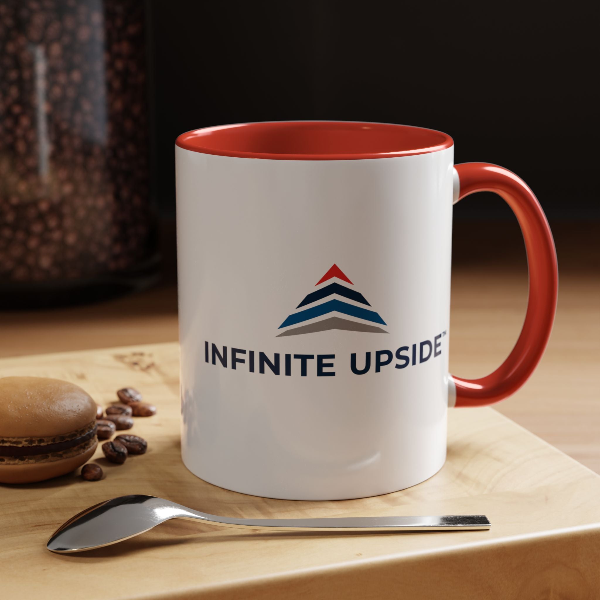 Infinity Upside™ Branded Accent Coffee Mug – Logo Coffee Cup (11/15oz)