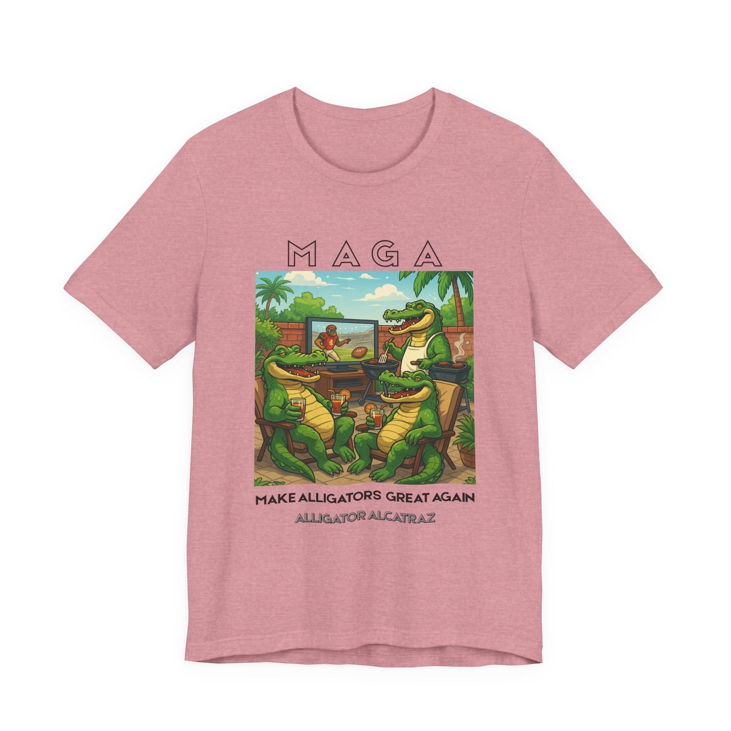 MAGA Make Alligators Great Again, Funny Animal Shirt, Quirky Graphic T-Shirt