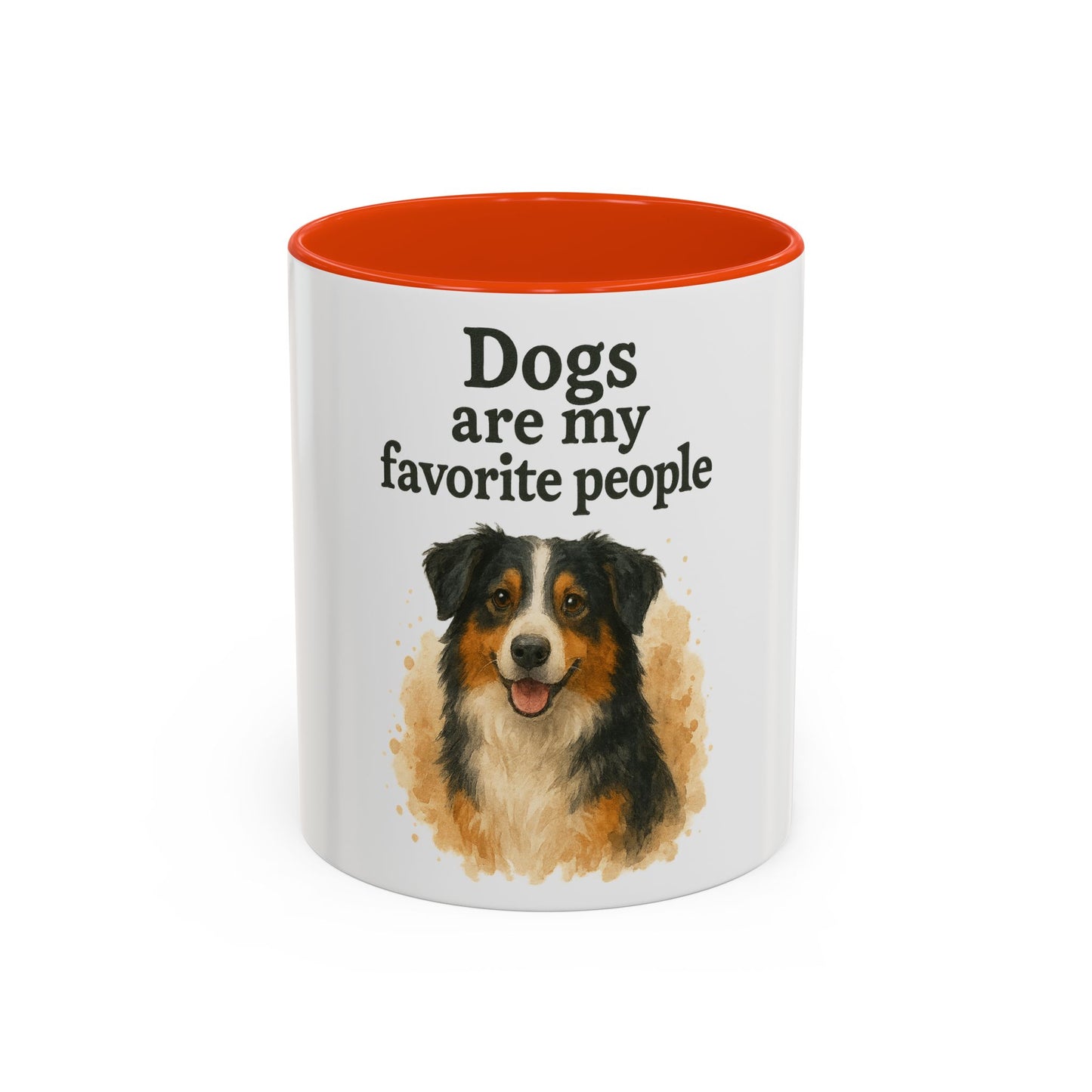 Dog Lovers Colorful Mug - "Dogs are my favorite people" - 11oz