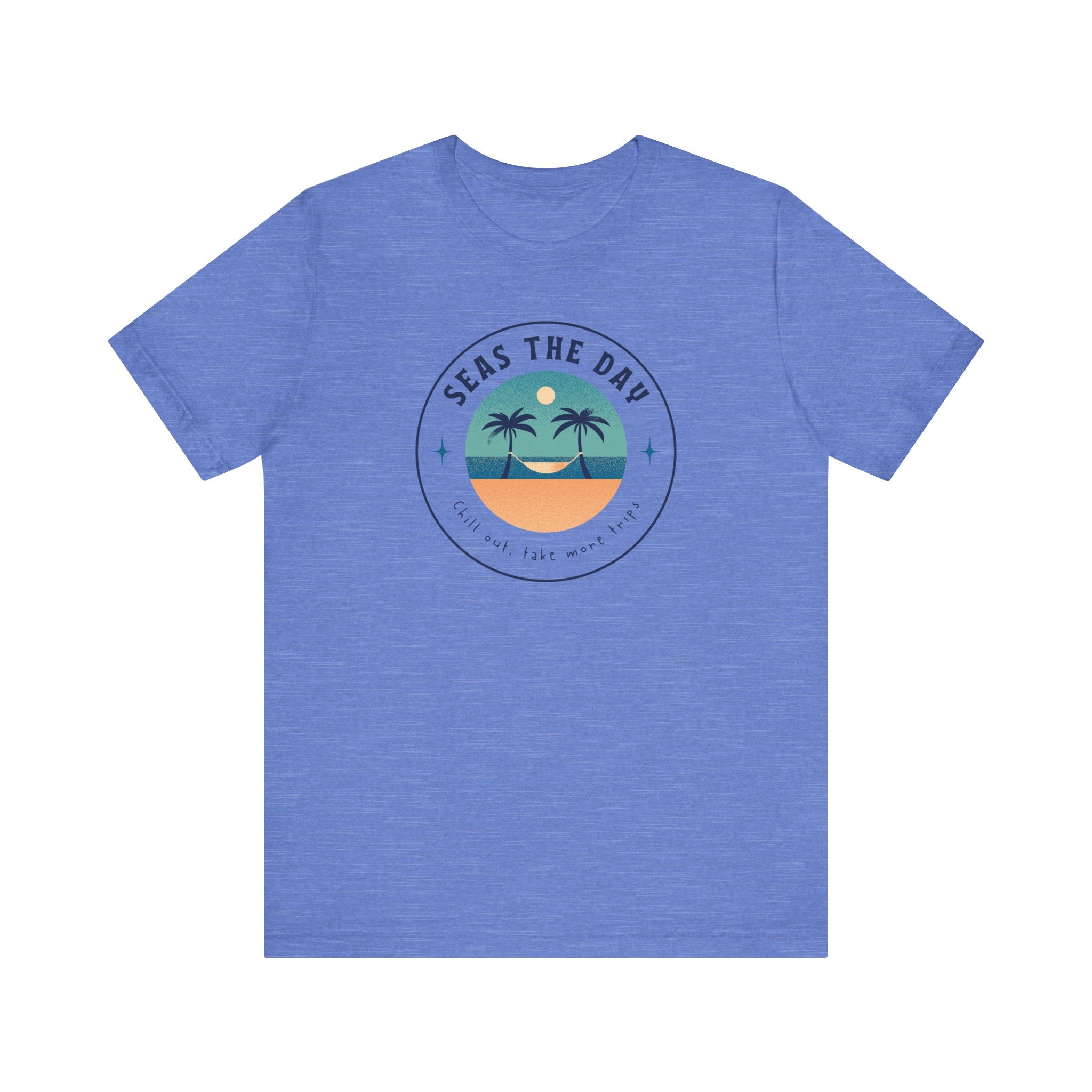 Seas the Day Tee - Unisex Jersey Short Sleeve Shirt for Beach Lovers