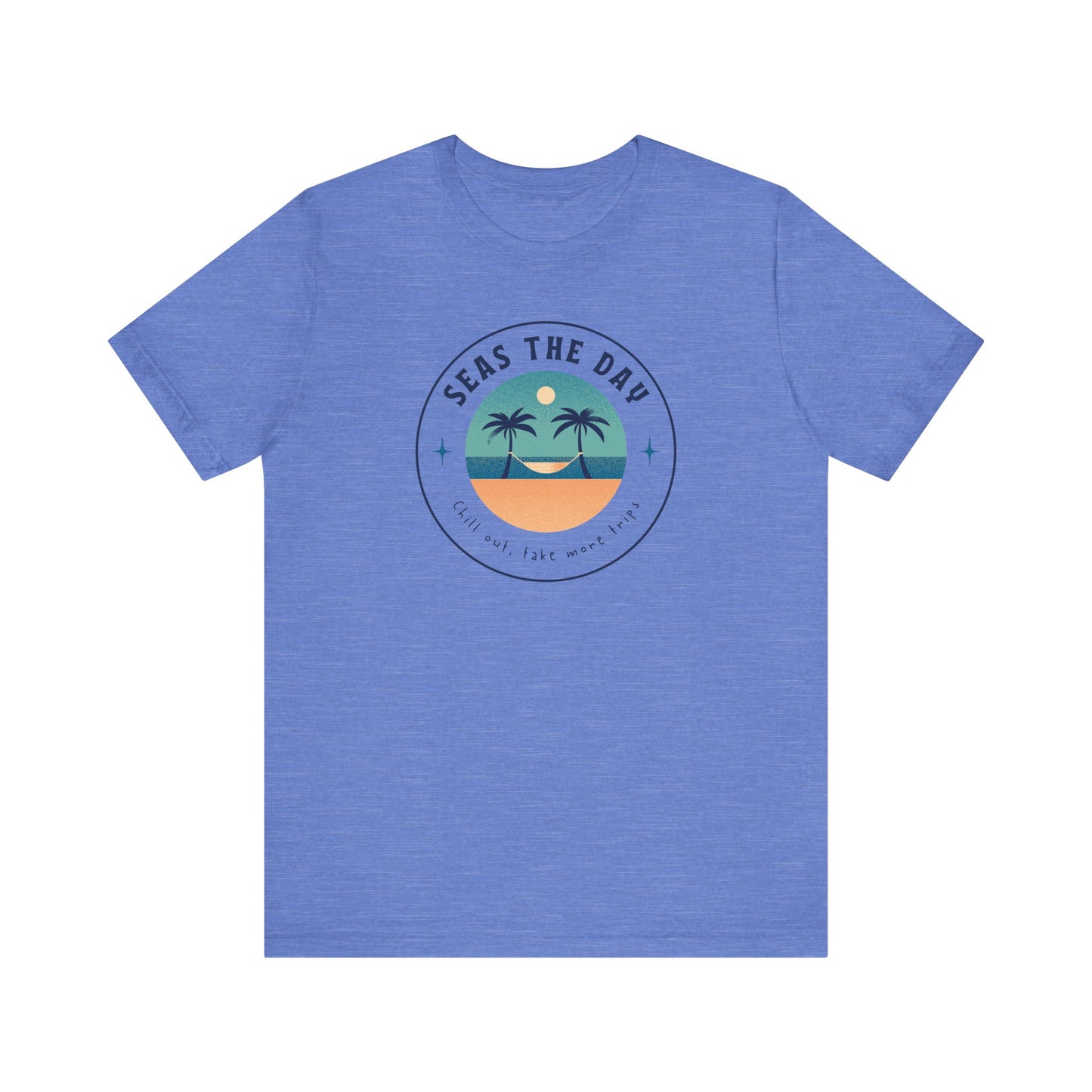 Seas the Day Tee - Unisex Jersey Short Sleeve Shirt for Beach Lovers