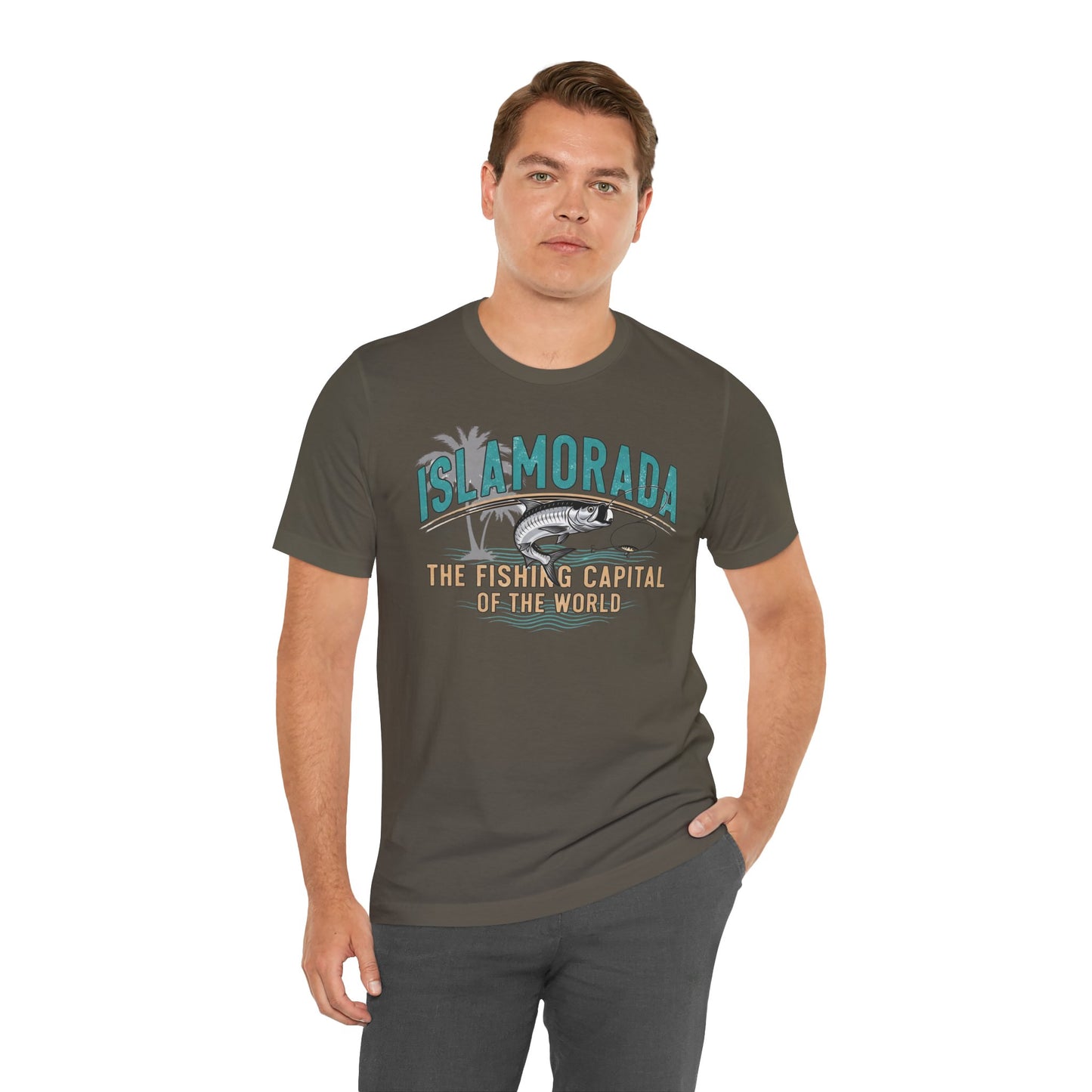 FLORIDA KEYS COLLECTION Islamorada Fishing Capital Tee, Unisex Fishing Shirt, Casual Beach Wear, Summer Vacation Top, Gift for Anglers