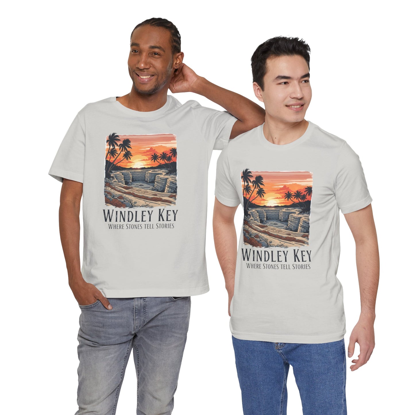 FLORIDA KEYS COLLECTION Windley Key Sunset Tee, Soft Cotton T-Shirt, Beach Vibes Shirt