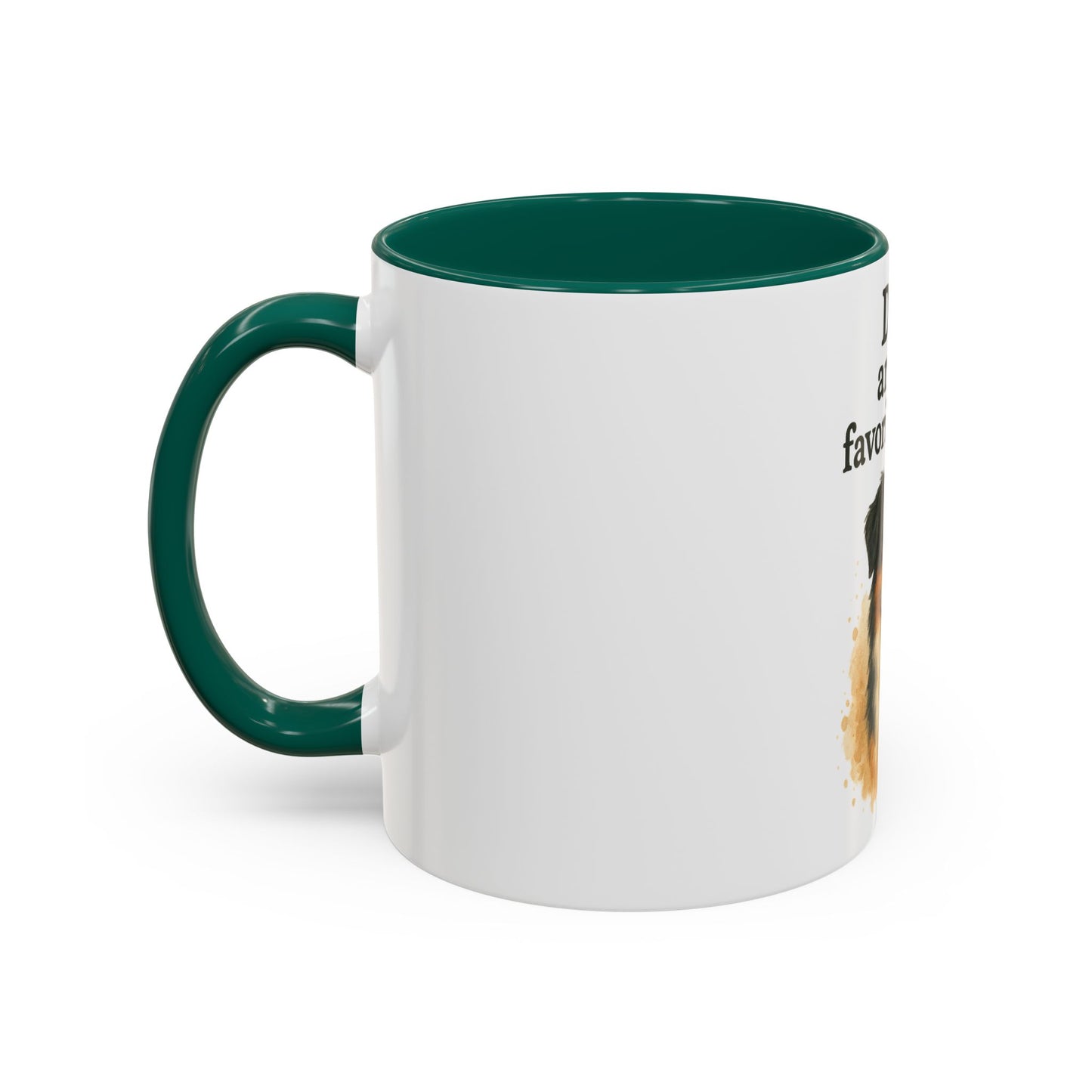 Dog Lovers Colorful Mug - "Dogs are my favorite people" - 11oz