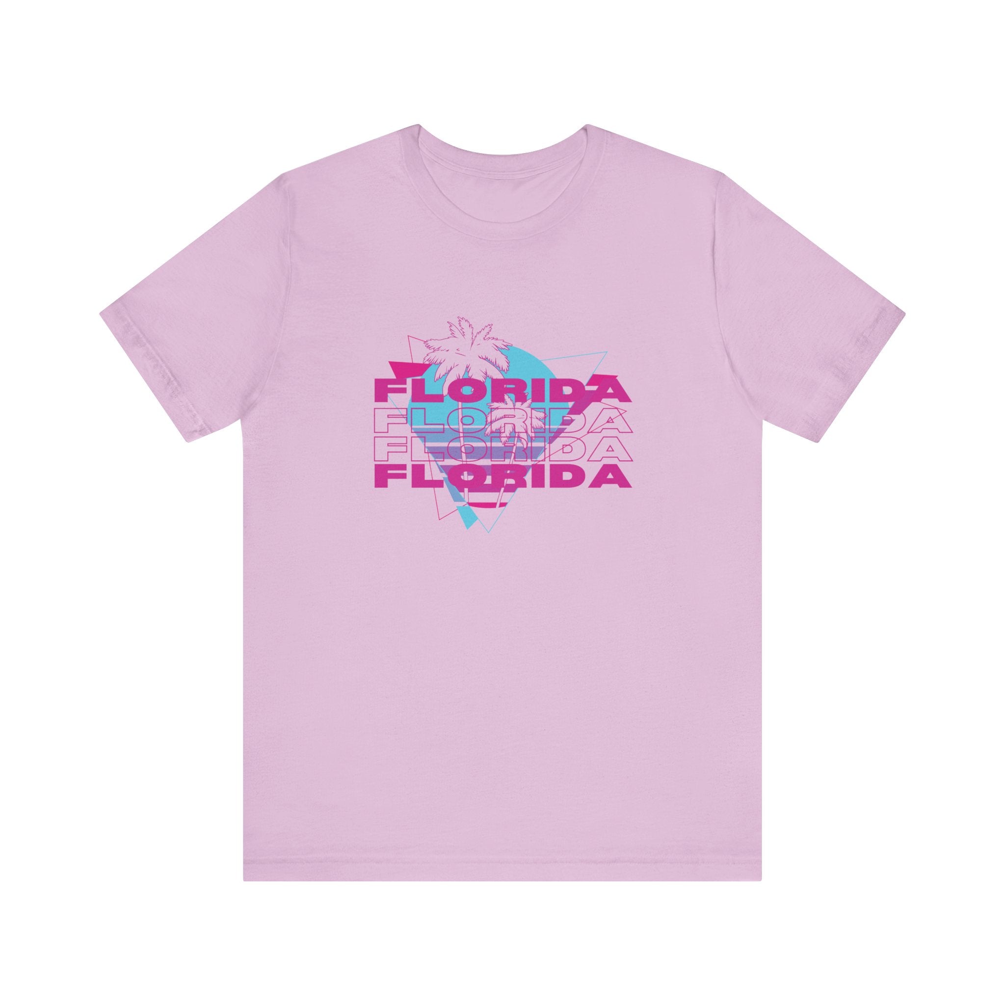Florida Vibes Unisex Jersey Tee - Retro Design with Palm Tree