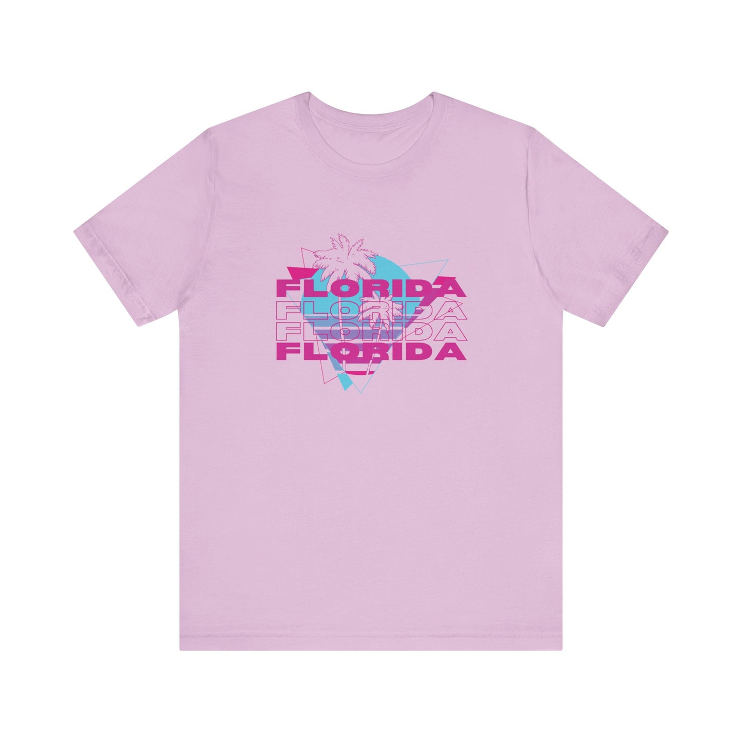 Florida Vibes Unisex Jersey Tee - Retro Design with Palm Tree