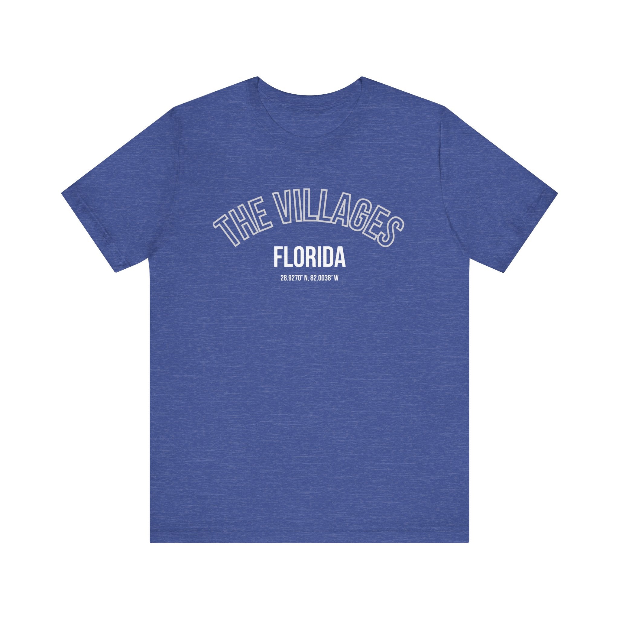 The Villages Florida Unisex Short Sleeve Tee - Trendy Orange T-Shirt