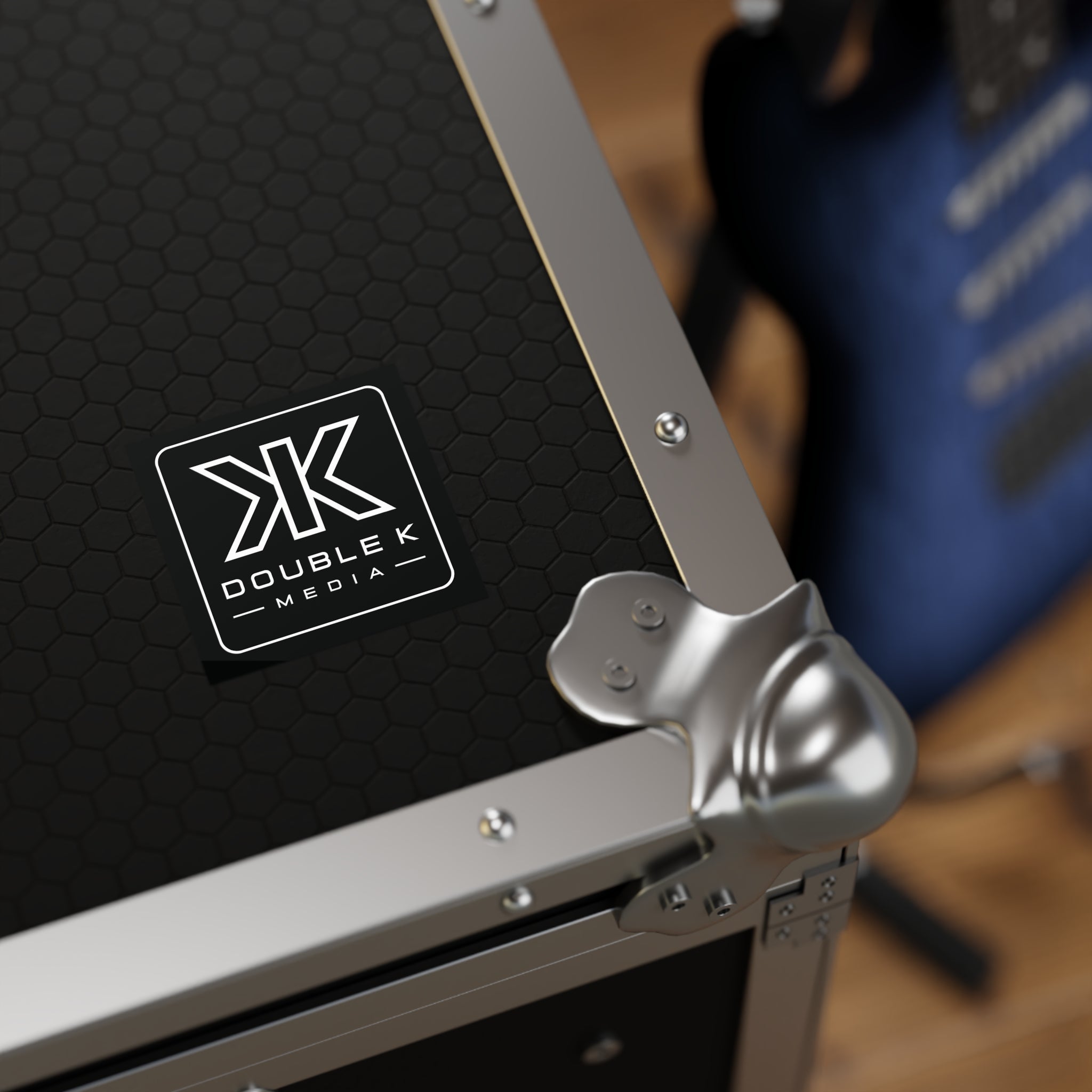 Double K Media Logo Square Sticker