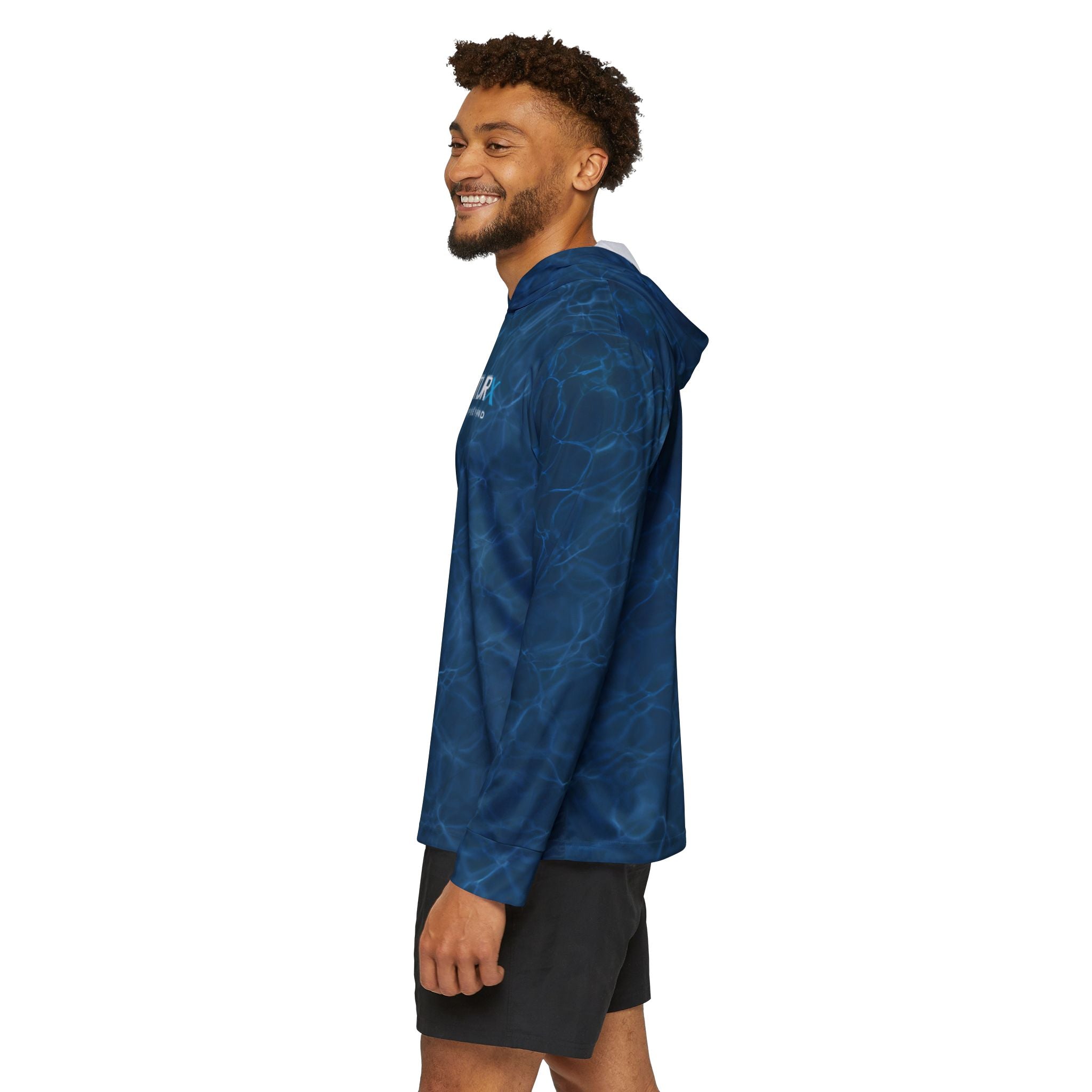 VENTURX™ Men's Sports Water-Inspired Warmup Hoodie, Athletic Hoodie UPF 50+