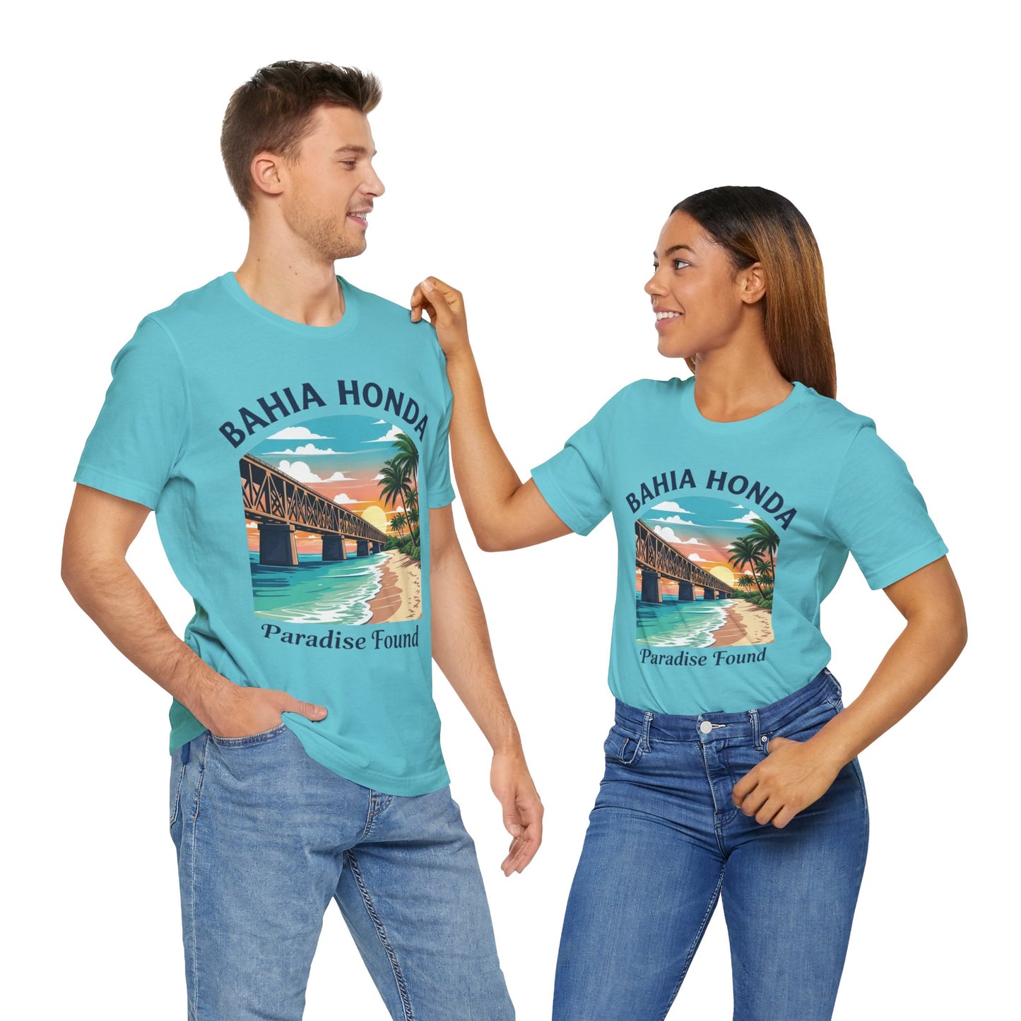 FLORIDA KEYS COLLECTION Bahia Honda Paradise Found Tee, Beach Vibes Shirt, Unisex Summer T-Shirt