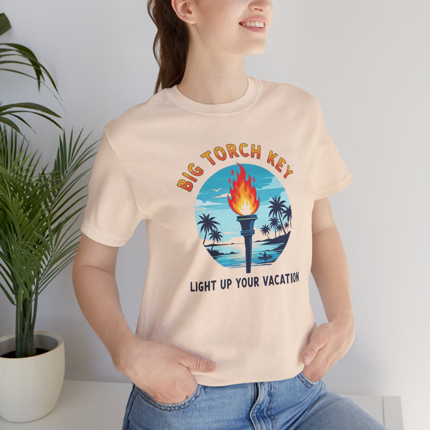 FLORIDA KEYS COLLECTION Big Torch Key Vacation Tee - Light Up Your Vacation, Casual Summer Shirt, Beachwear, Travel Gift, Unisex Graphic Tee